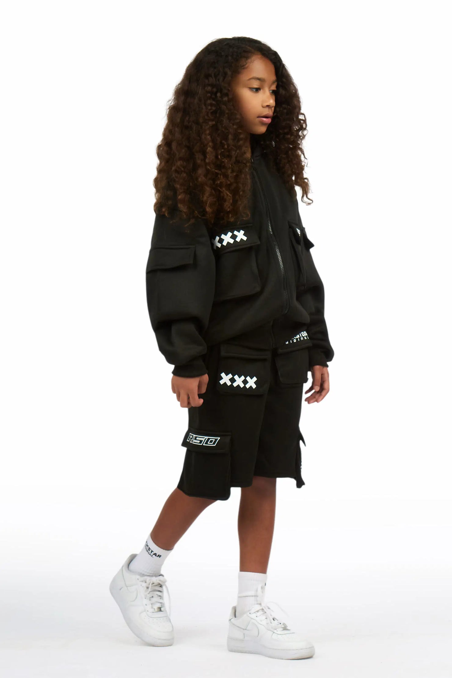Girls Natanya Black Short Set