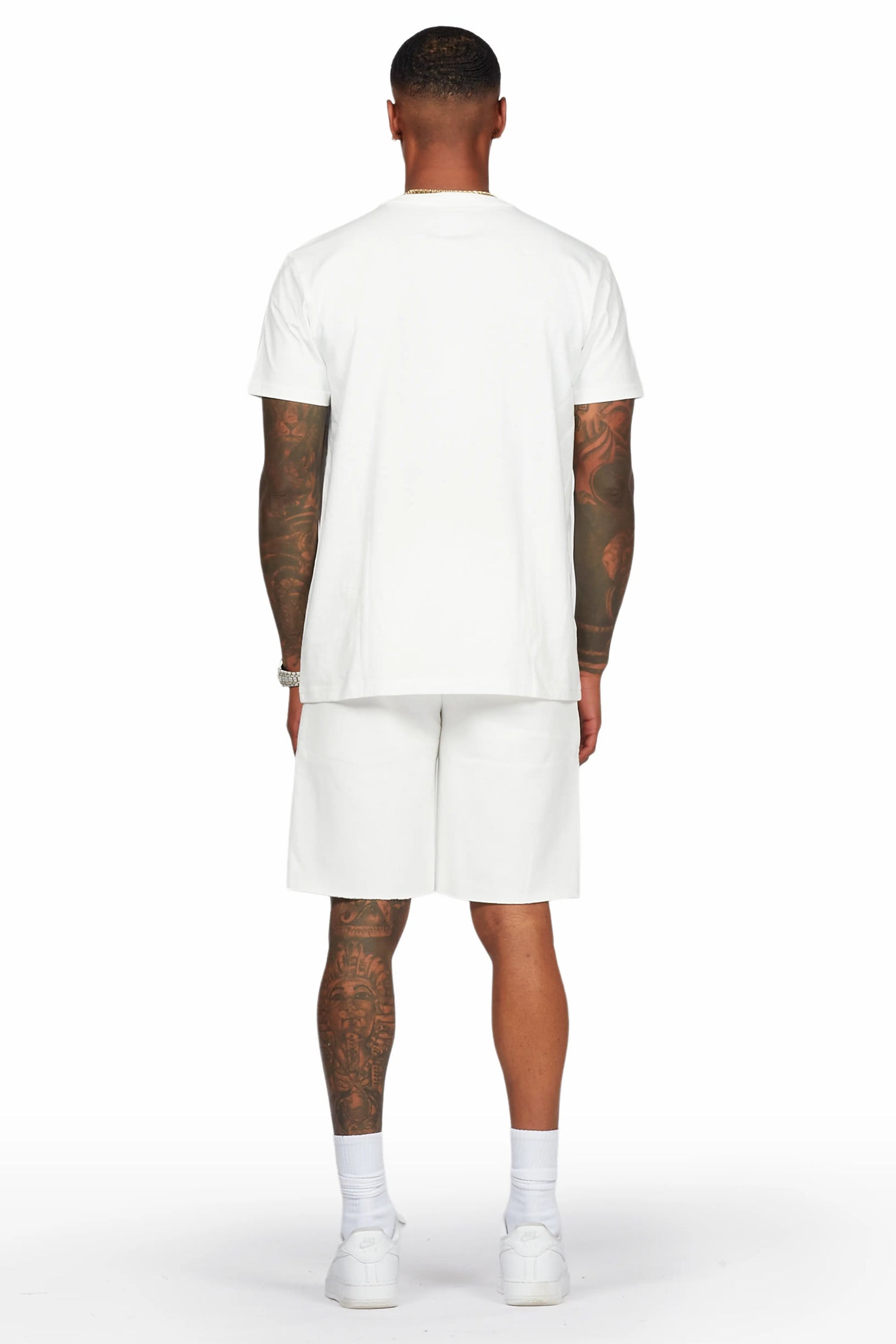 Wizzurd White T-Shirt/Short Set