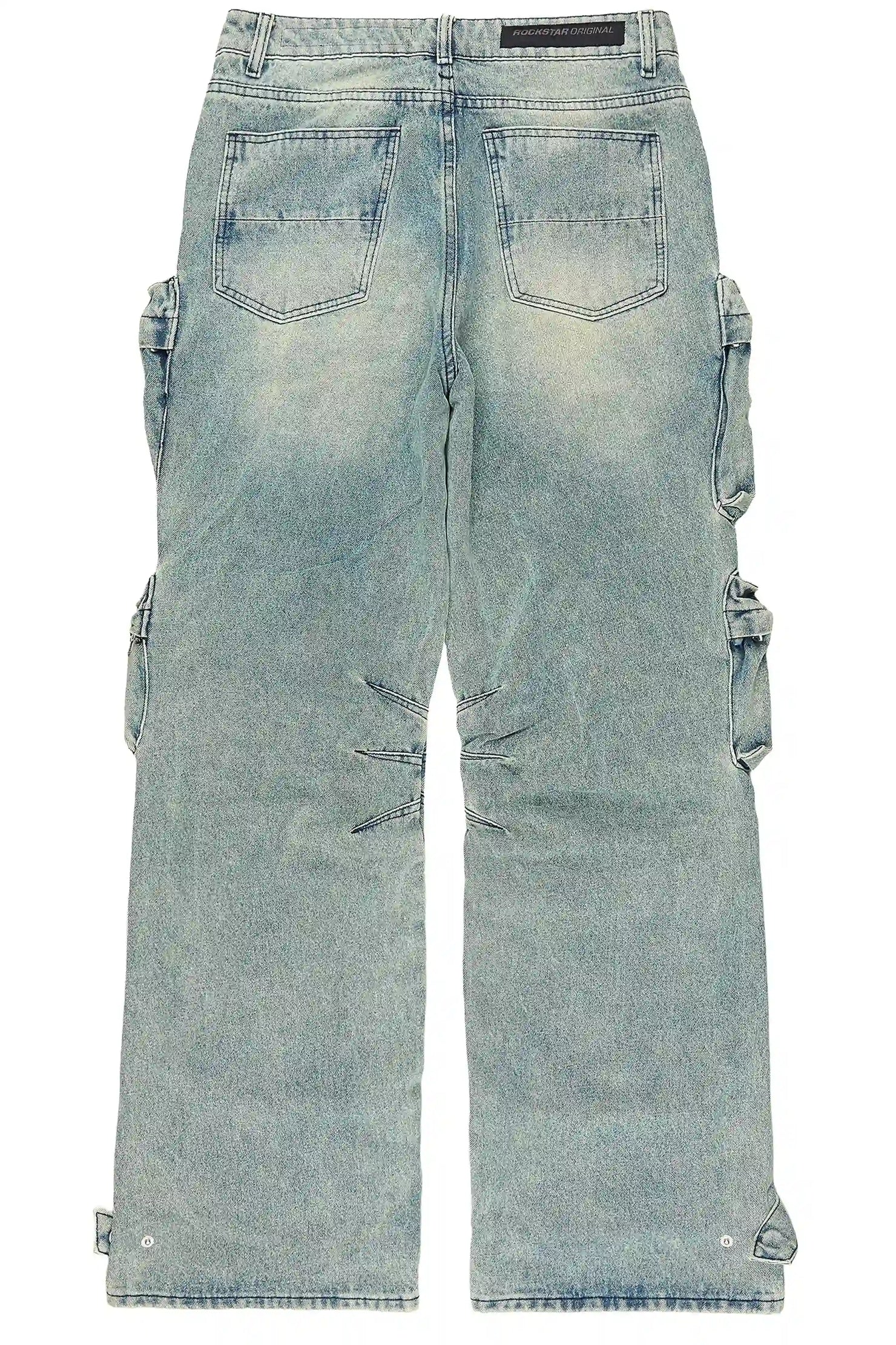 Mahesh Vintage Blue Baggy Fit Jean