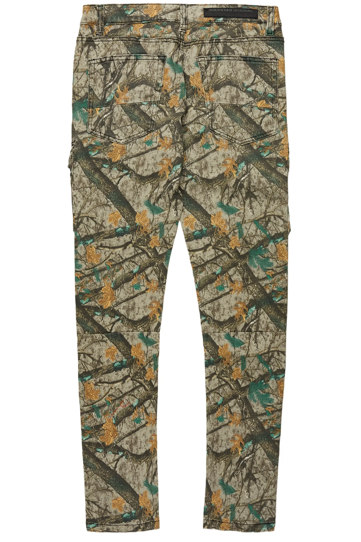 Adril Brown Tree Camo Skinny Fit Jean