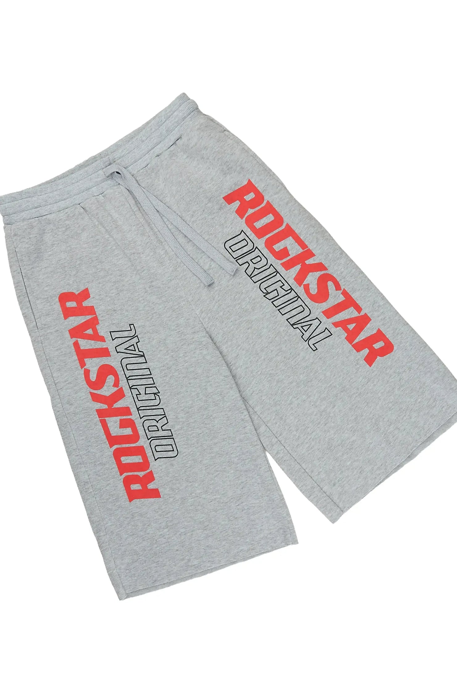 Boys Spiller Grey Oversized T-Shirt/Jort Set