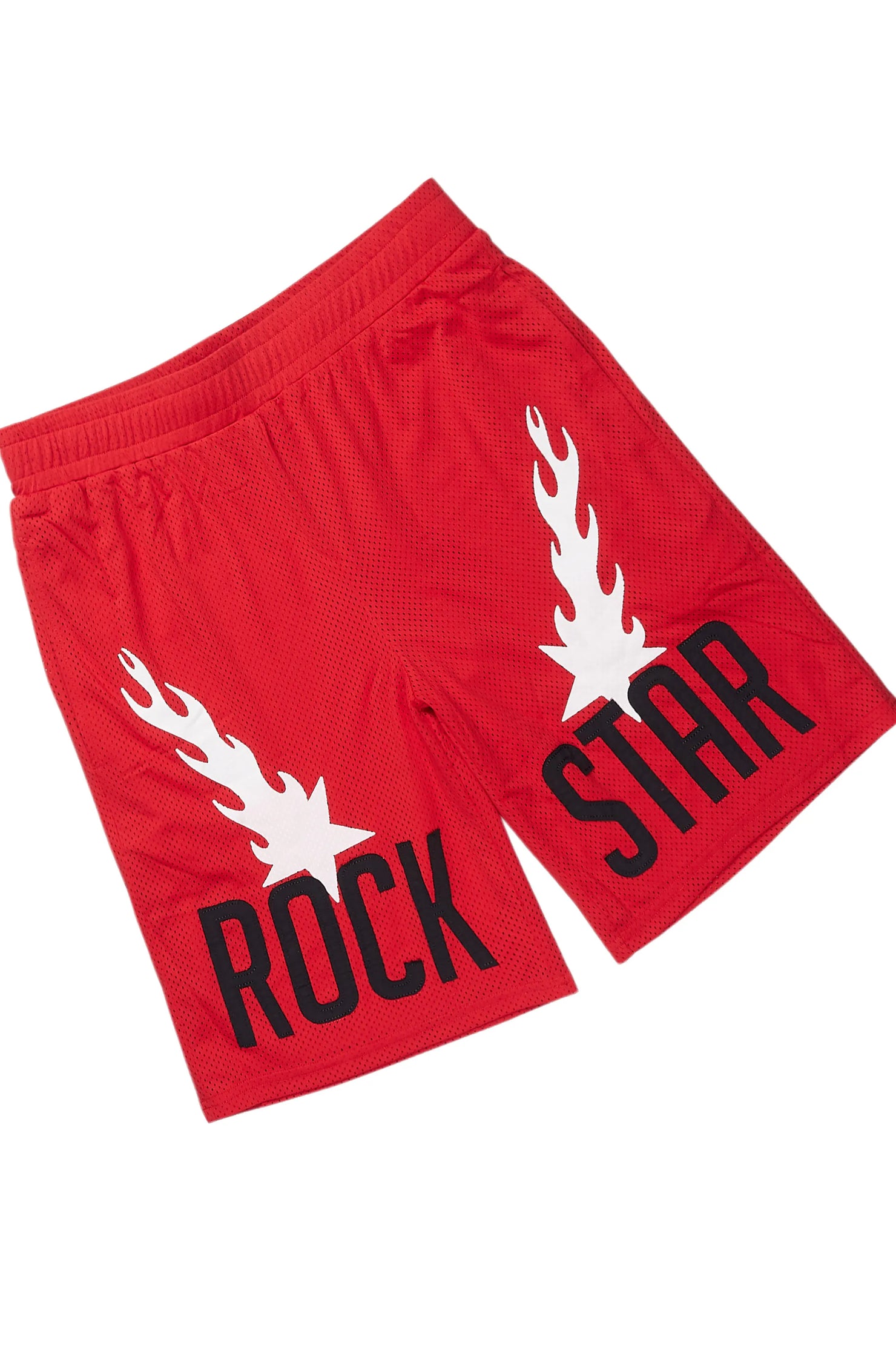 Climi Red Cut Sleeve T-Shirt/Short Set