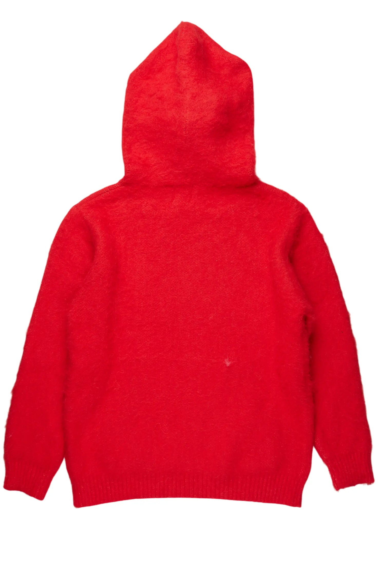 Andros Red Graphic Knitted Hoodie