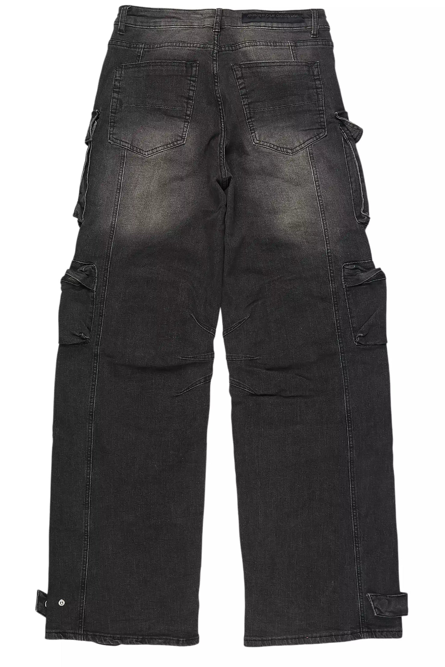 Mahesh Dark Grey Baggy Cargo Jean