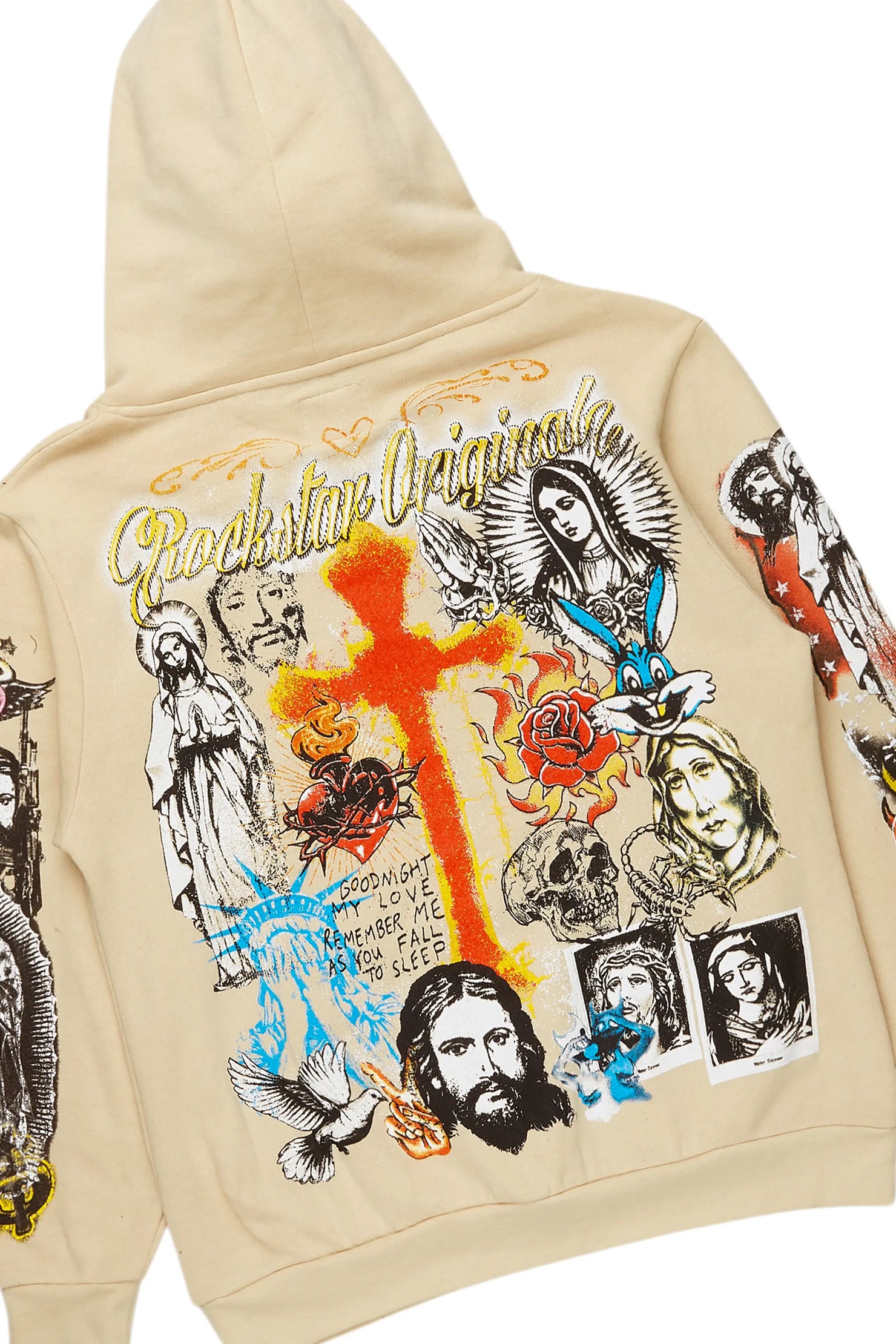 Santos Beige Hoodie/Baggy Track Pant Set