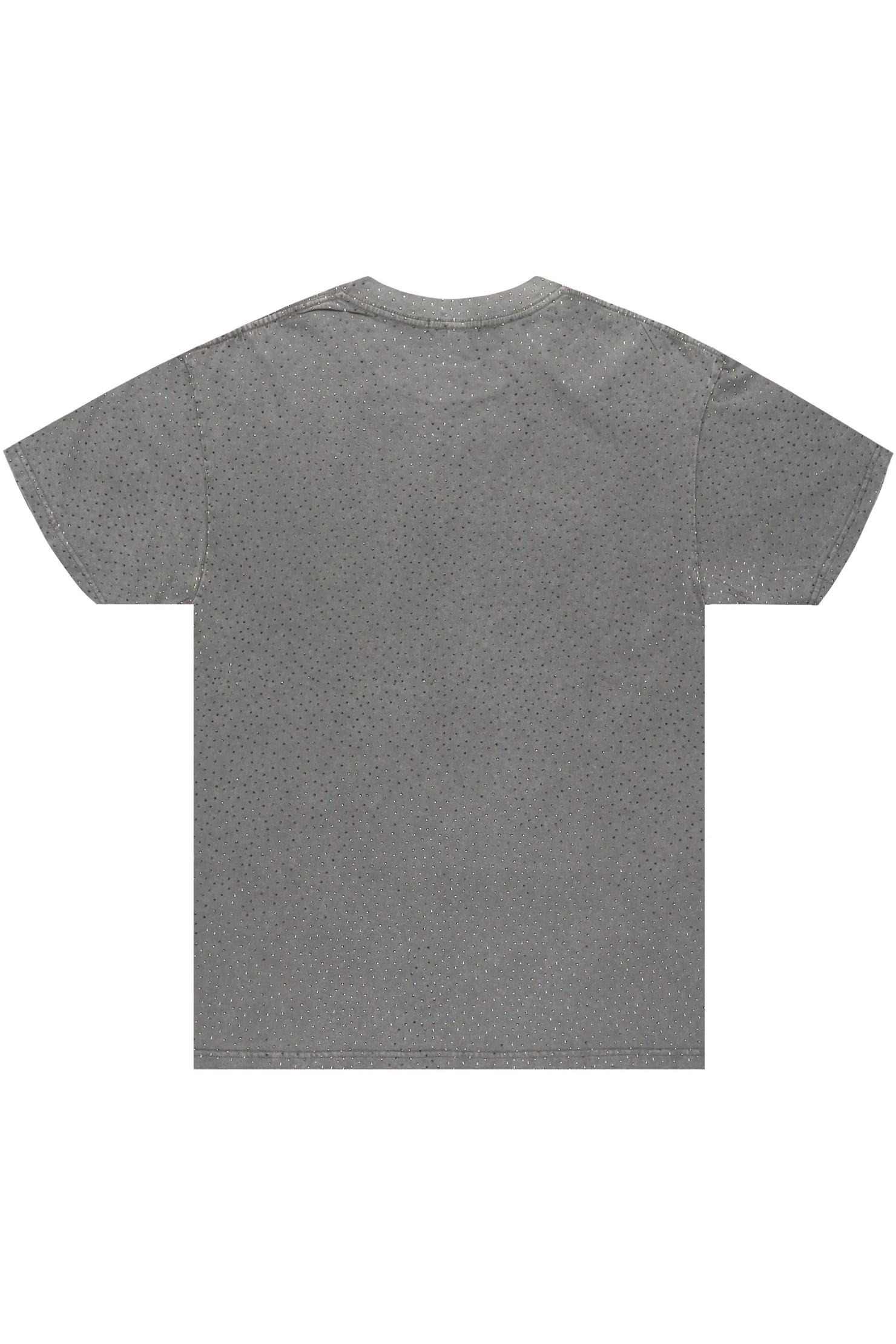 Flamur Grey Graphic Rhinestone T-Shirt