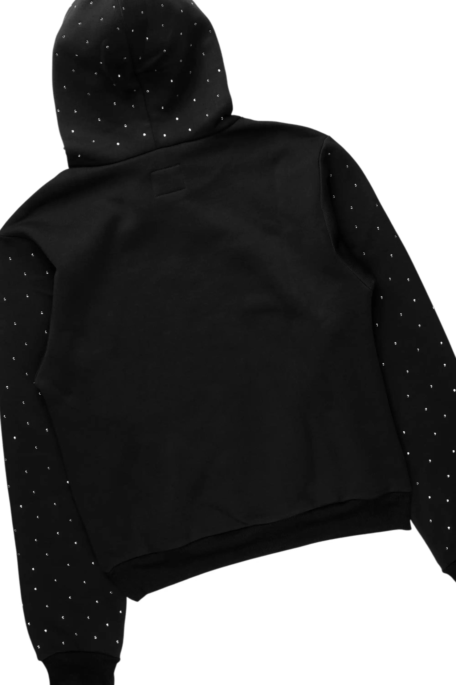 Shamoney Black Rhinestone Stacked Track Set