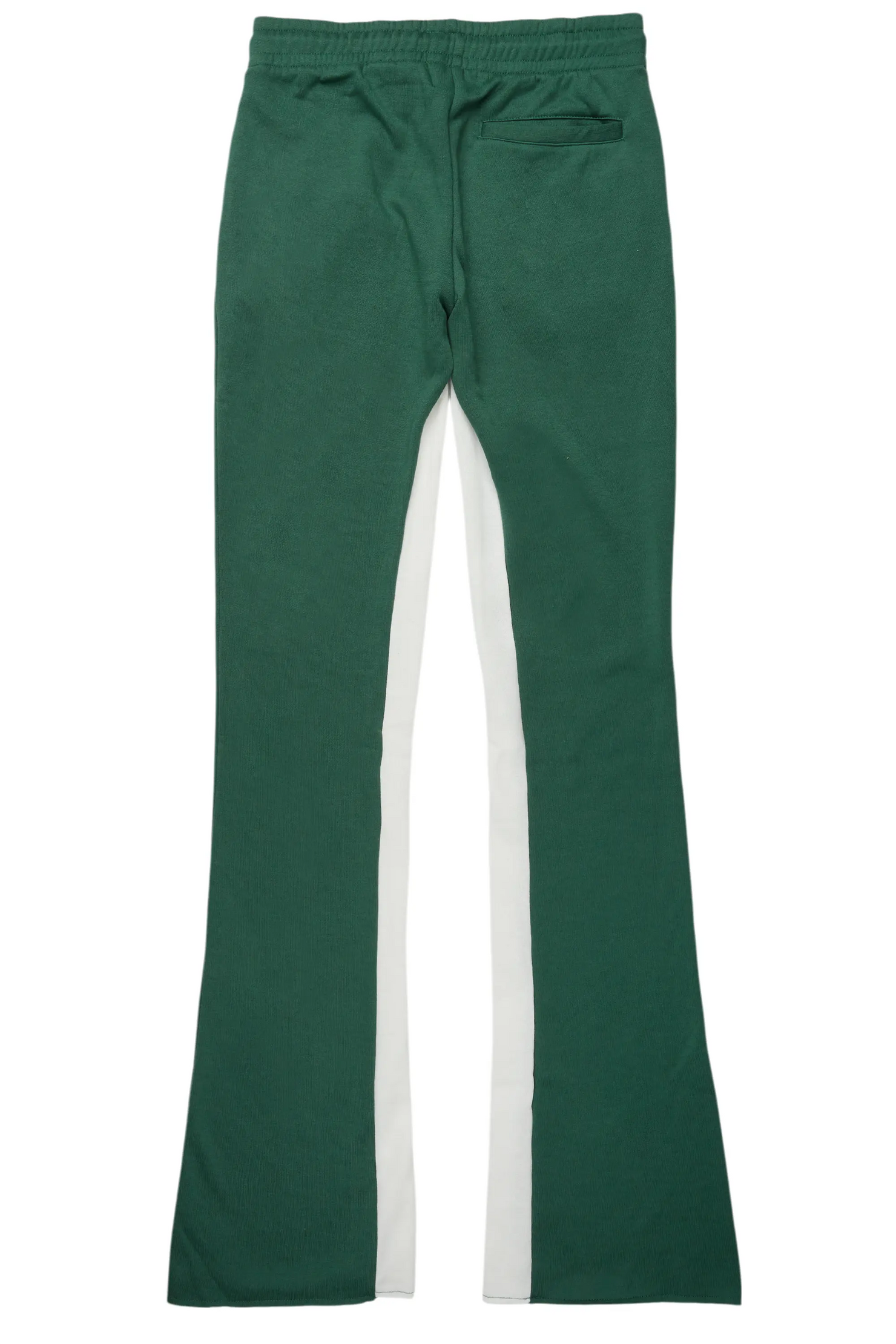 Uko Green Stacked Baggy Track Pant