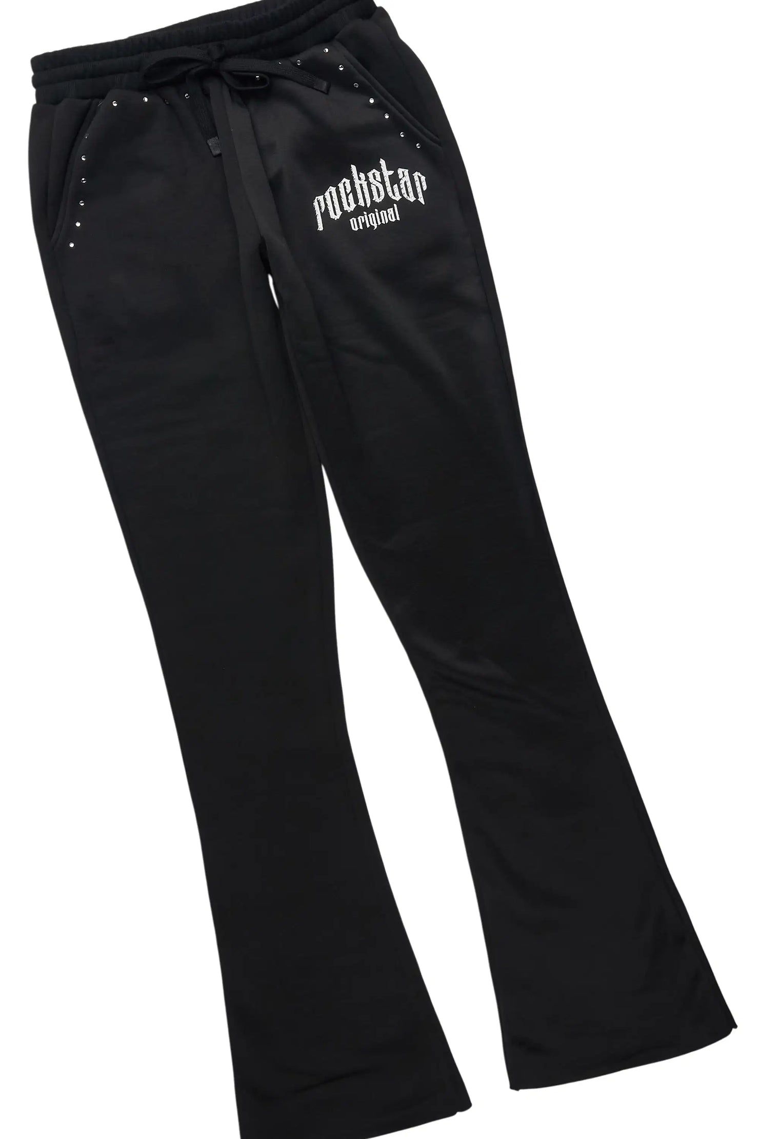 Sherris Black Studded Stacked Track Set