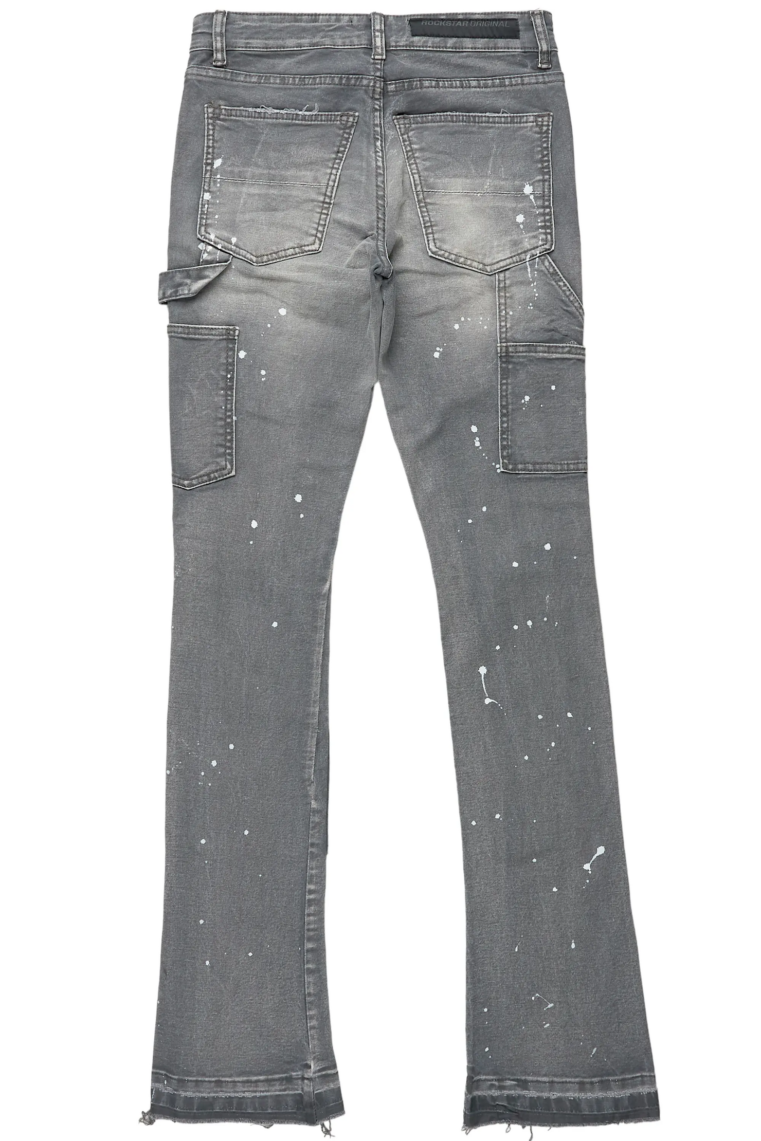 Thorton Grey Stacked Flare Jean