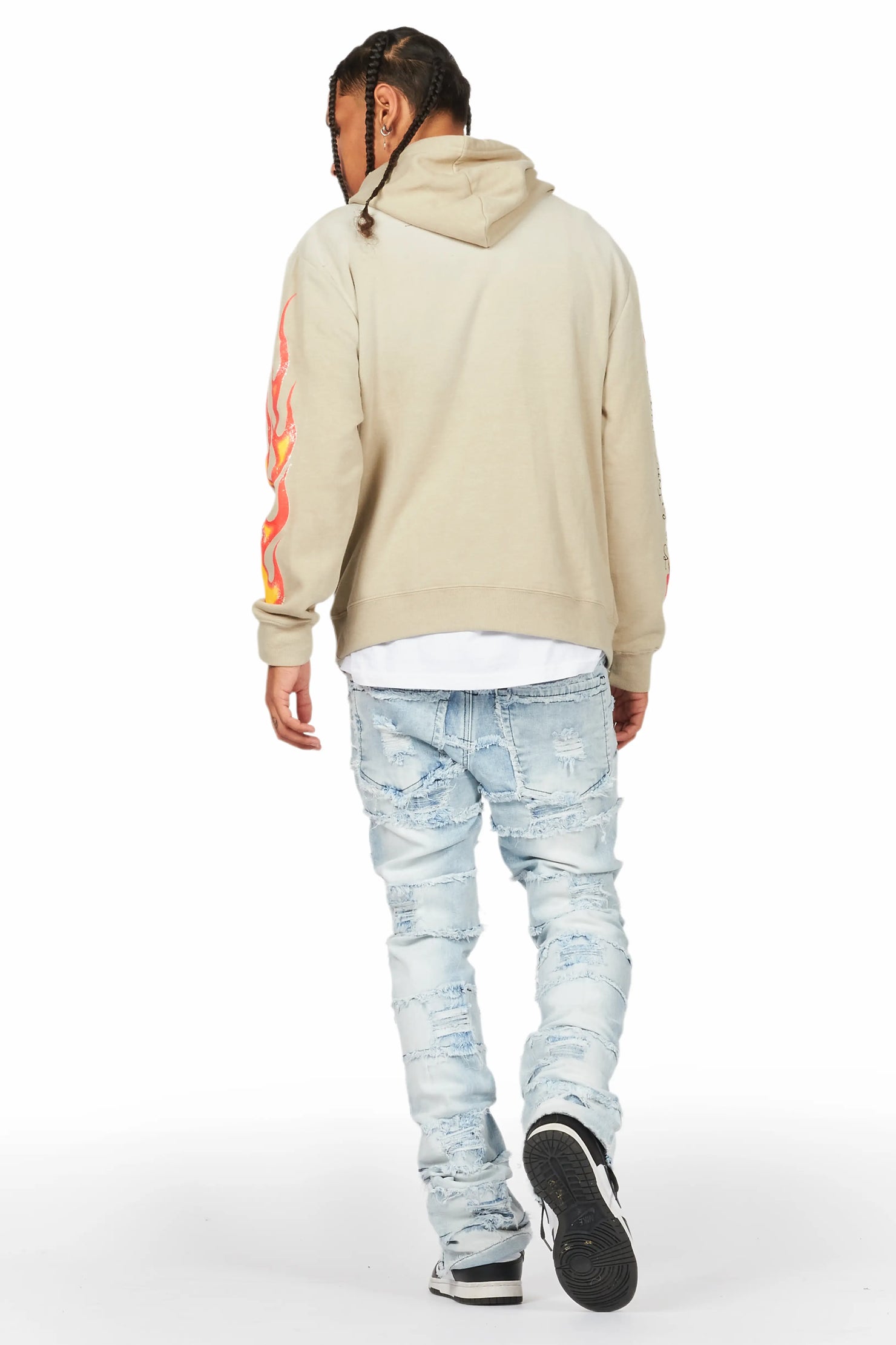 Sten Blue Stacked Flare Jean