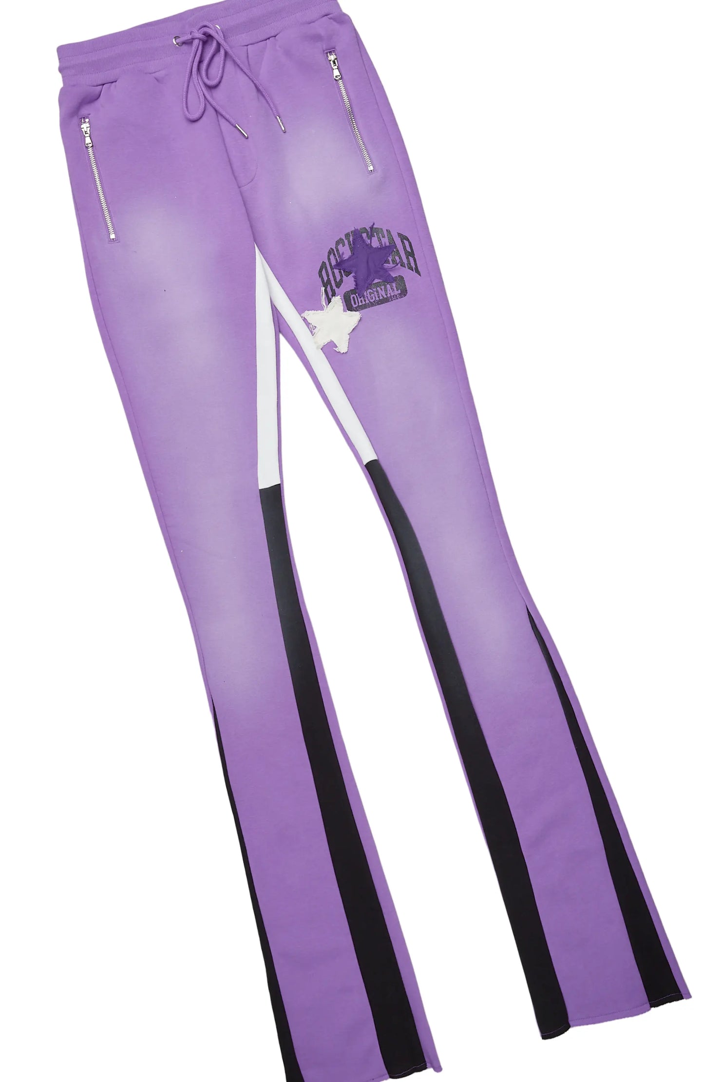 Mallor Purple/White T-Shirt/Super Stacked Track Set