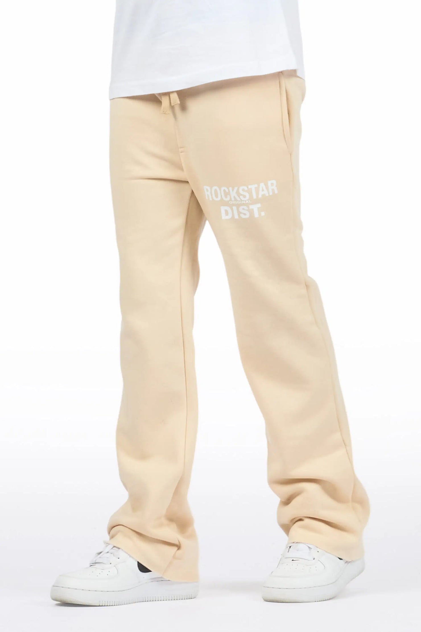 Boys Alpine Beige Stacked Trackpant
