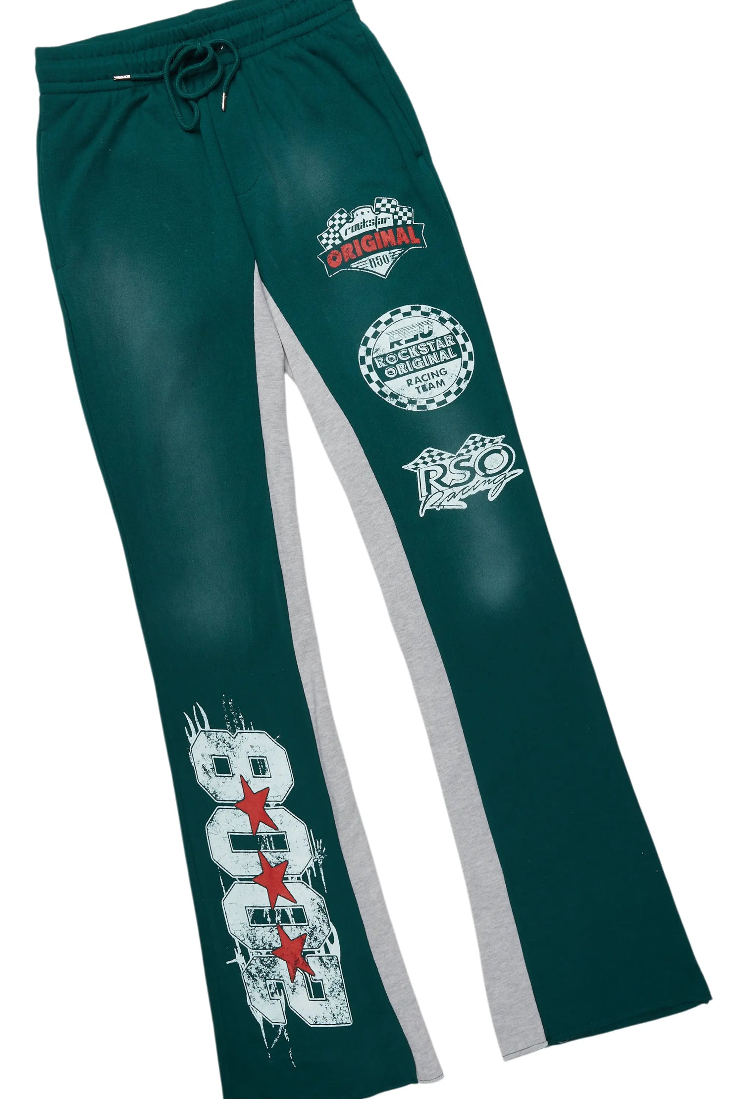 Racing Grung Dark Green Hoodie/Baggy Track Pant Set