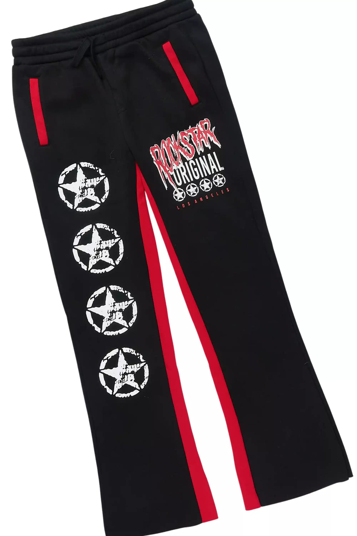 Boys Wizzurd Black/Red Stacked Track Set