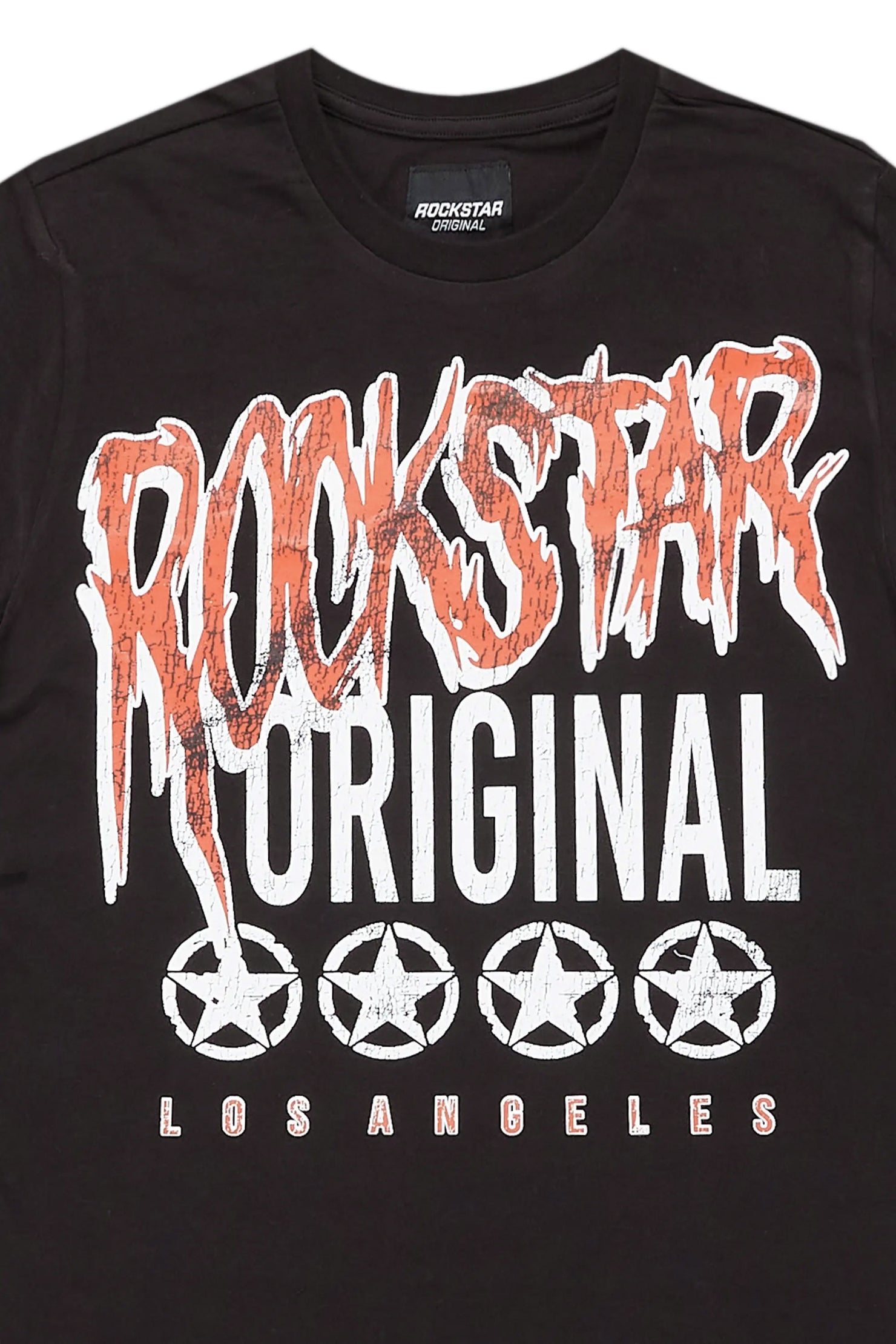 Boys Arjun Black Graphic T-Shirt