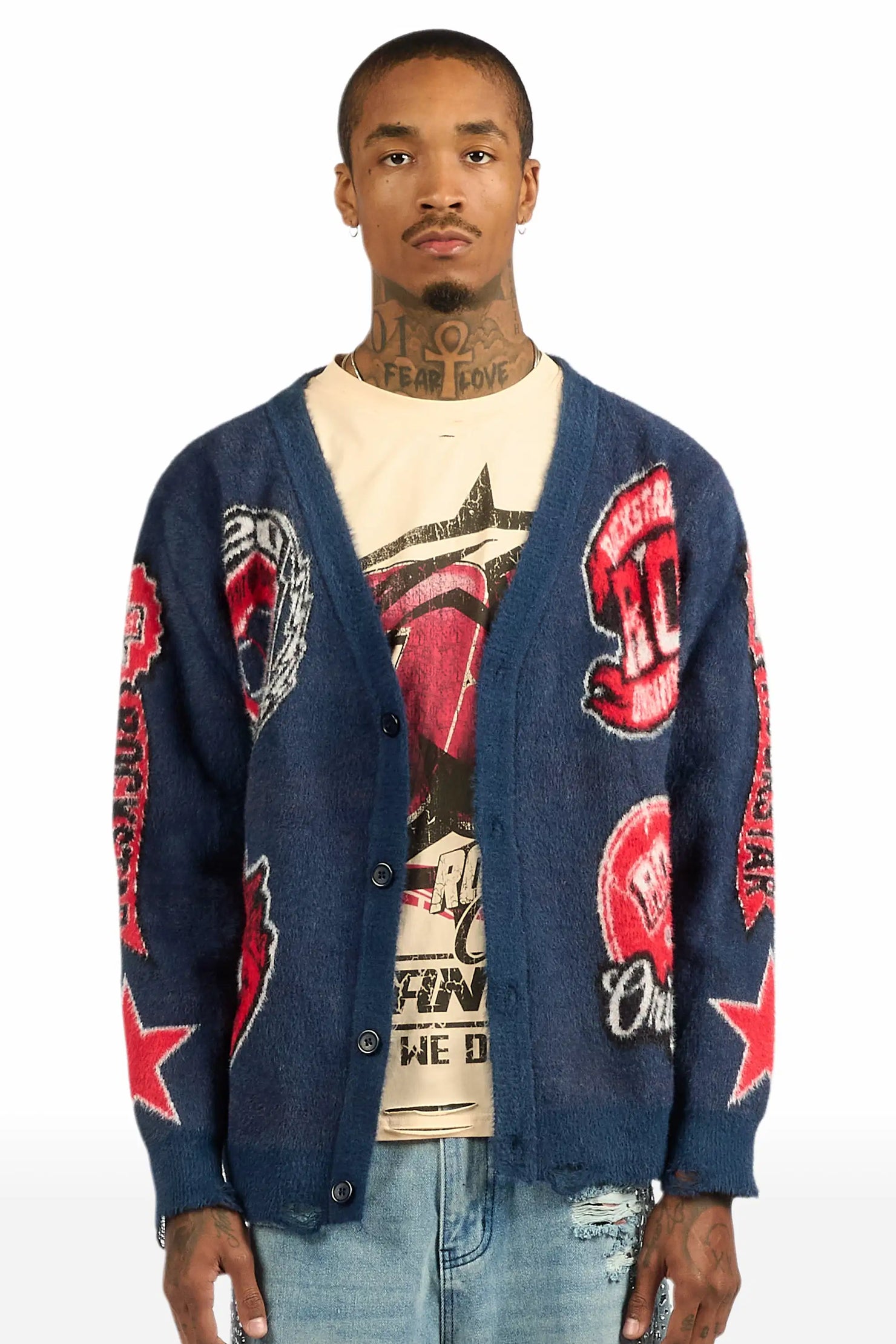 RSO Uni Navy Knit Sweater