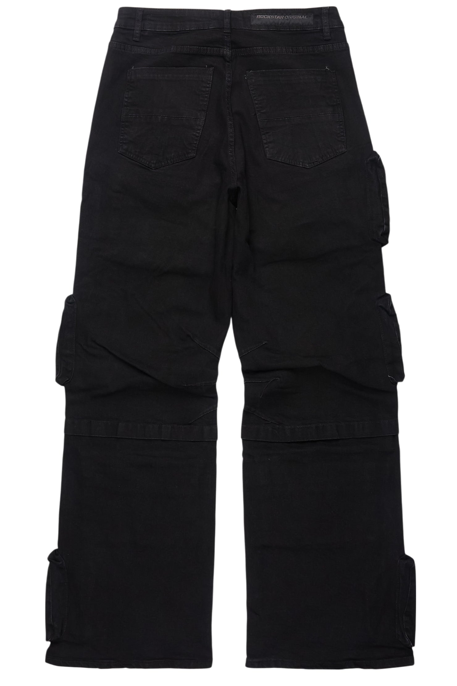 Pocketeer Black Baggy Cargo Fit Jean