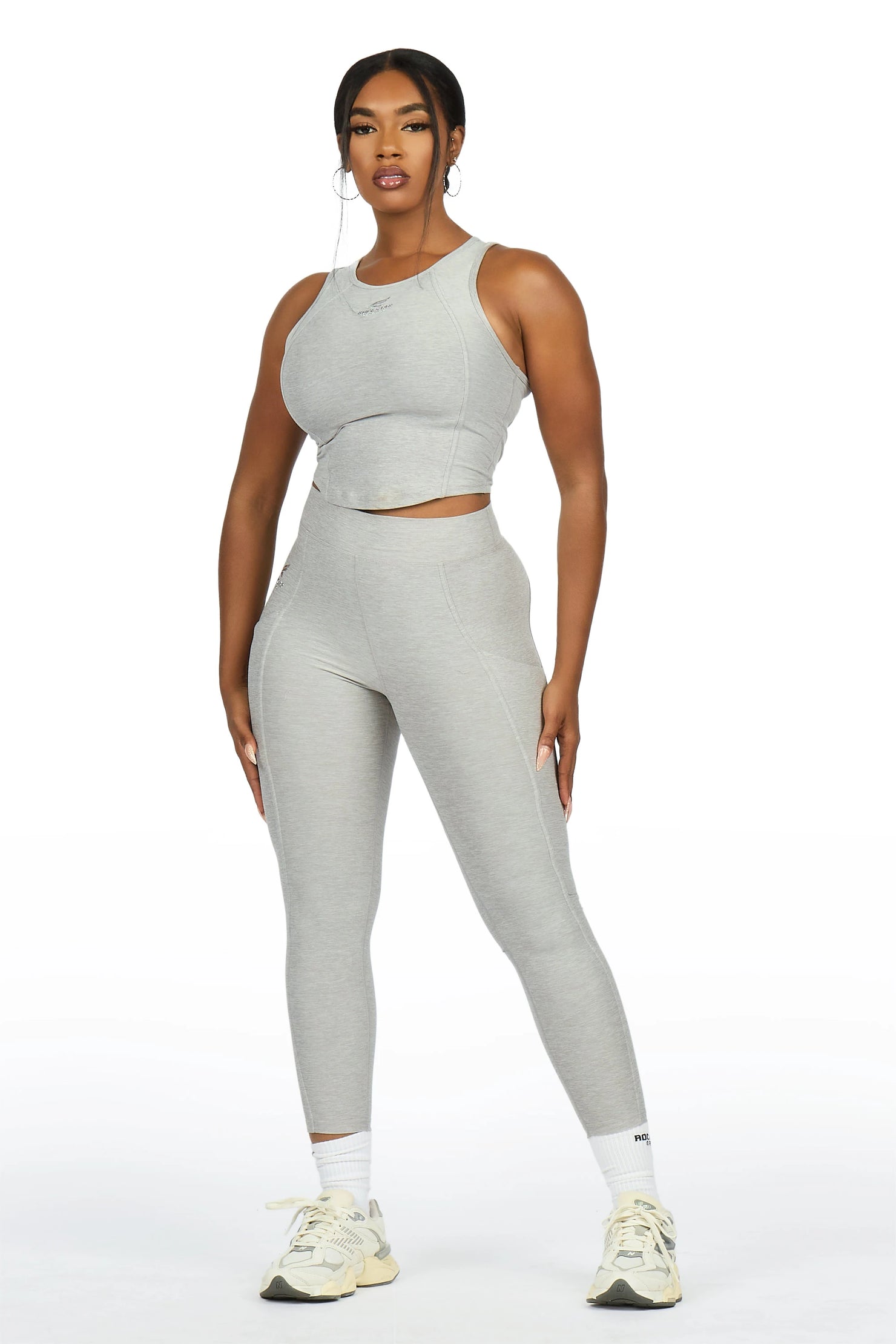 Laveta Grey Tank Active Set