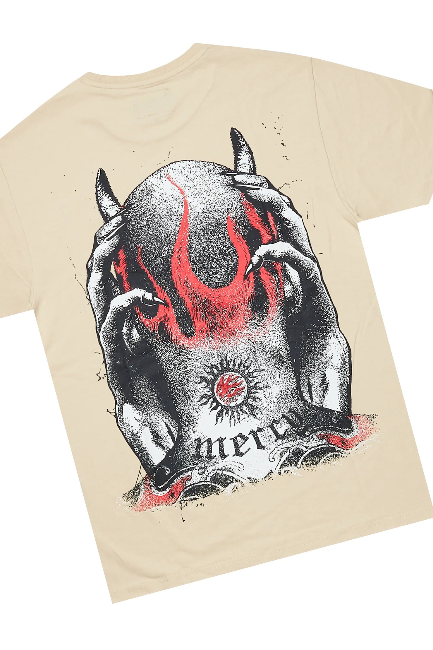 Turquil Beige T-Shirt/Short Set