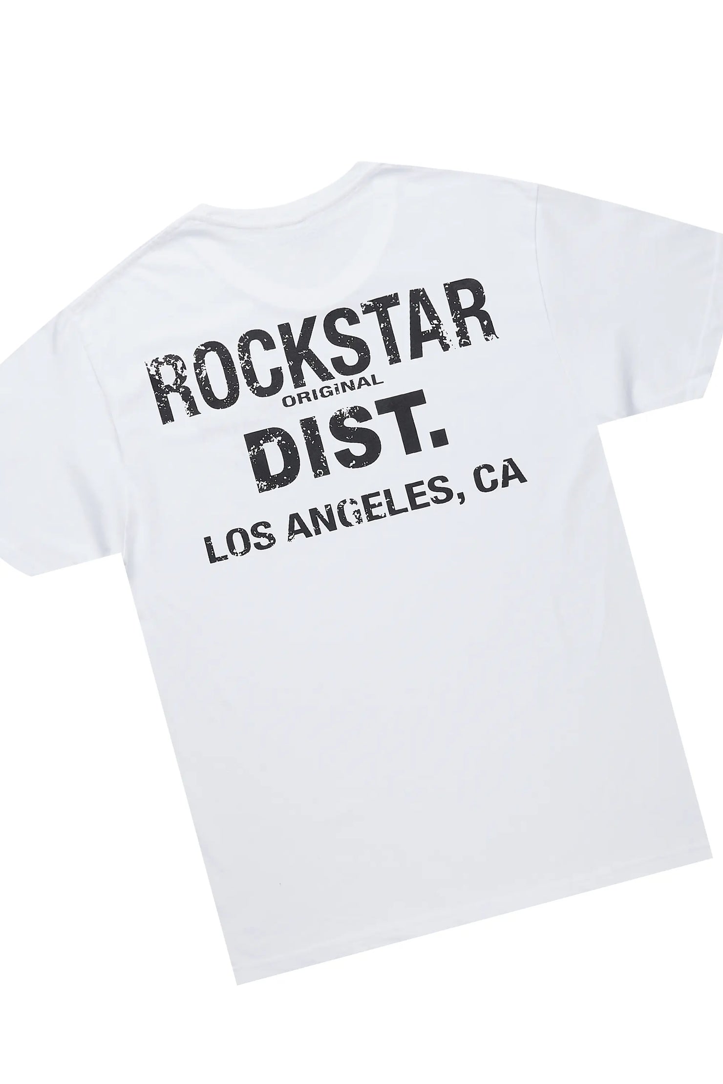 Butch White/Black T-Shirt/Denim Short Set