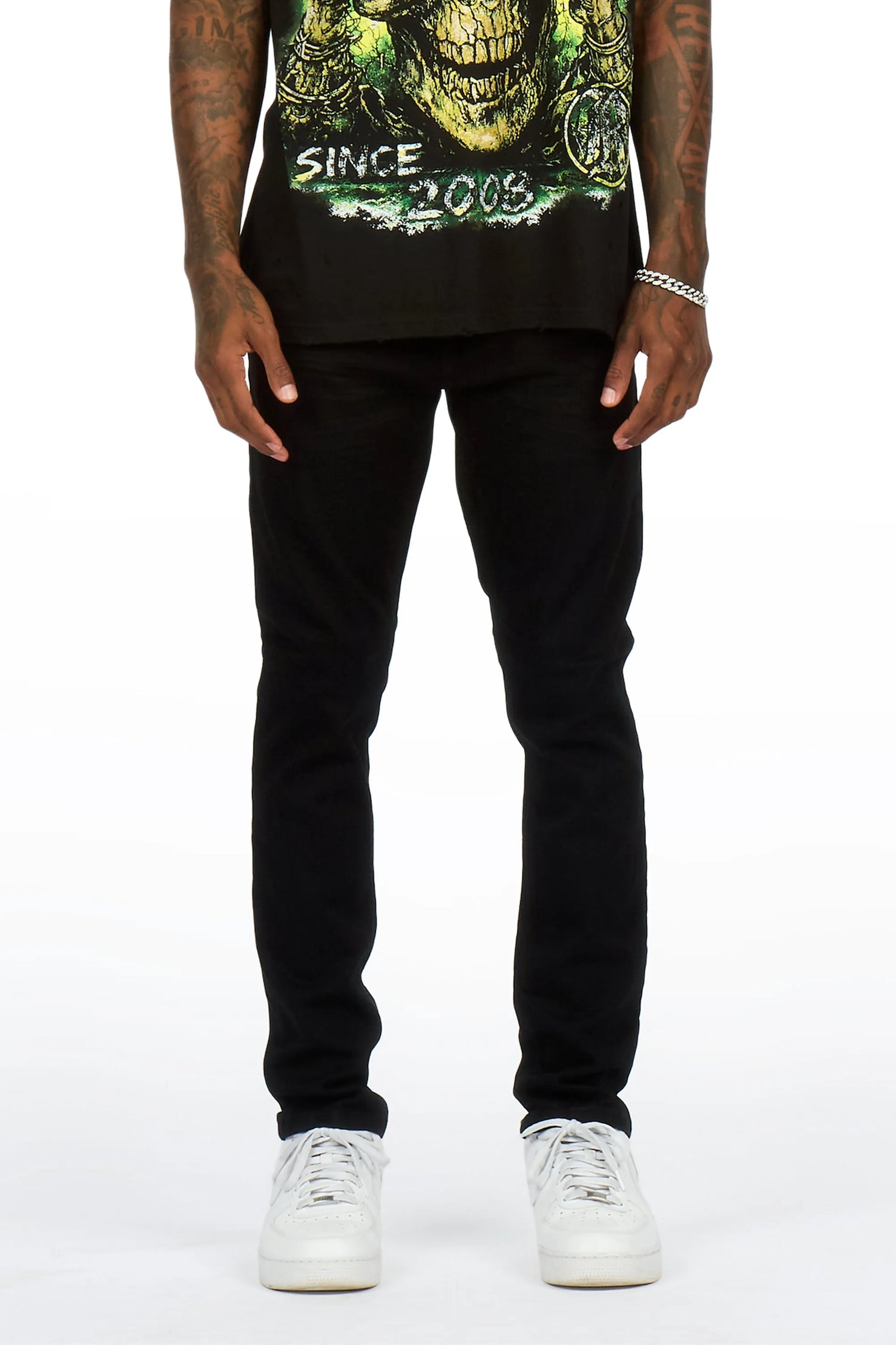 Devaughn Jet Black Slim Fit Jean