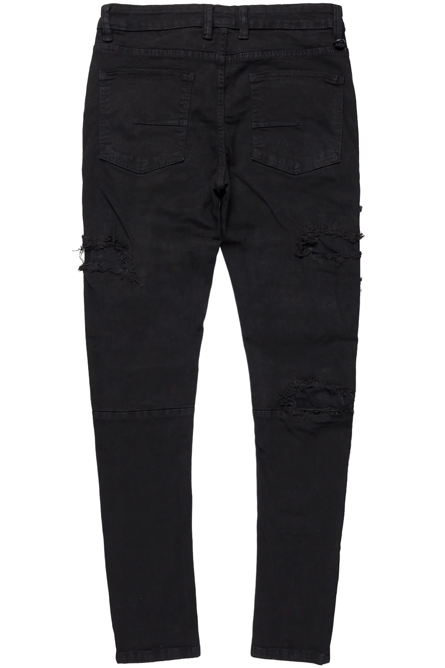Dalit Jet Black Under Patch Skinny Fit Jean
