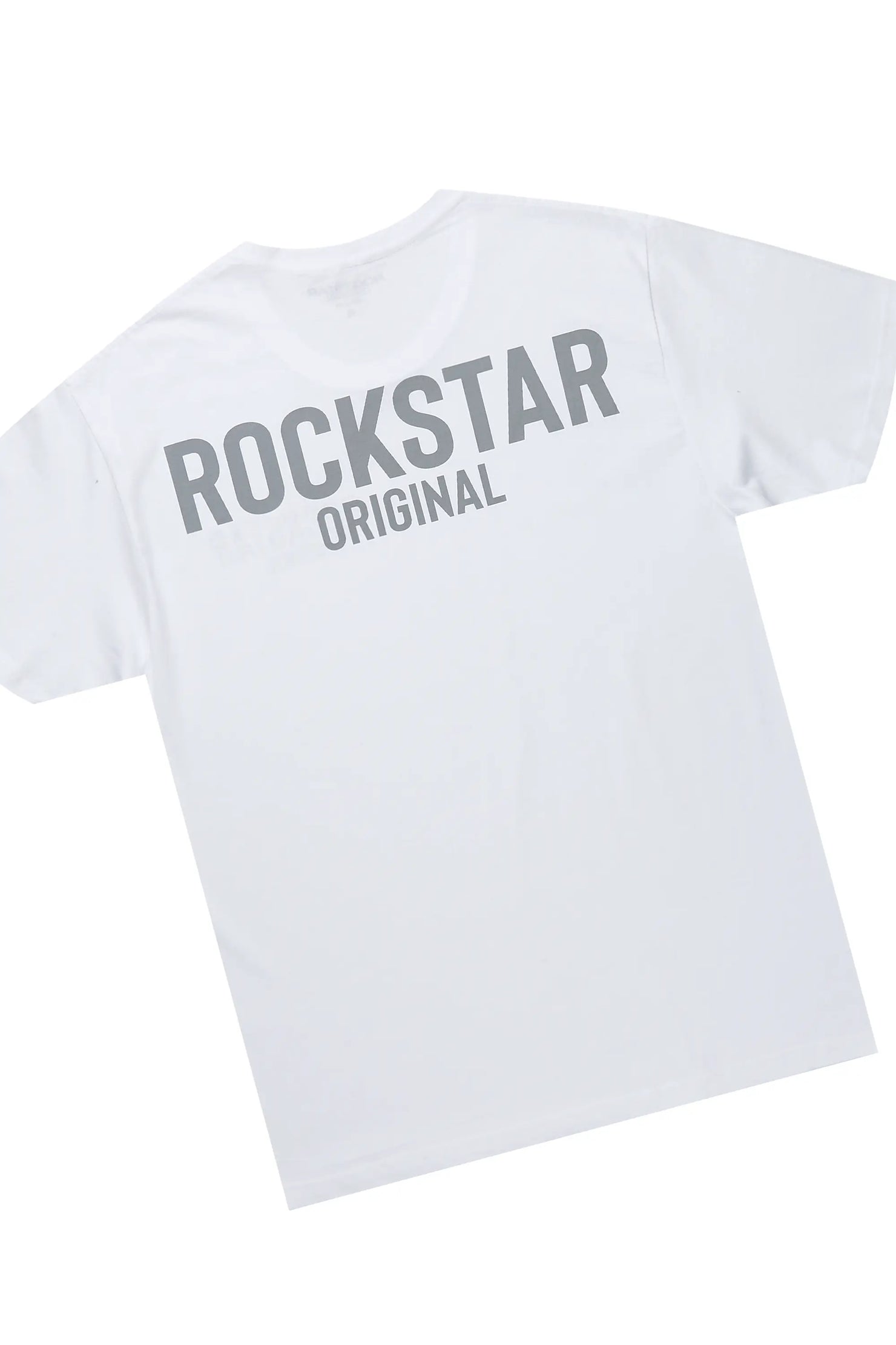 Fana White/Grey T-Shirt Short Set