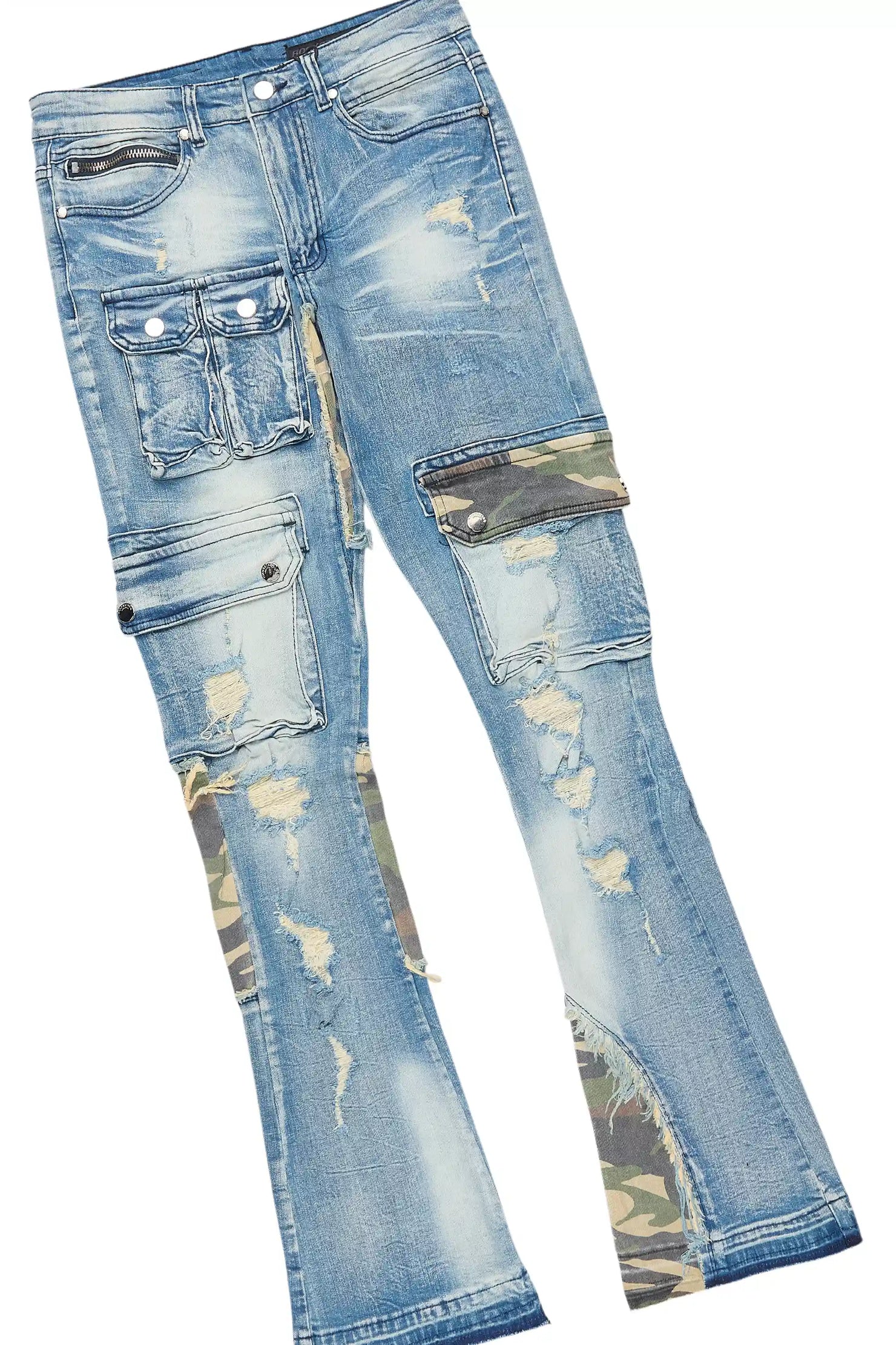 Lake Green T-Shirt/Stacked Flare Jean Bundle