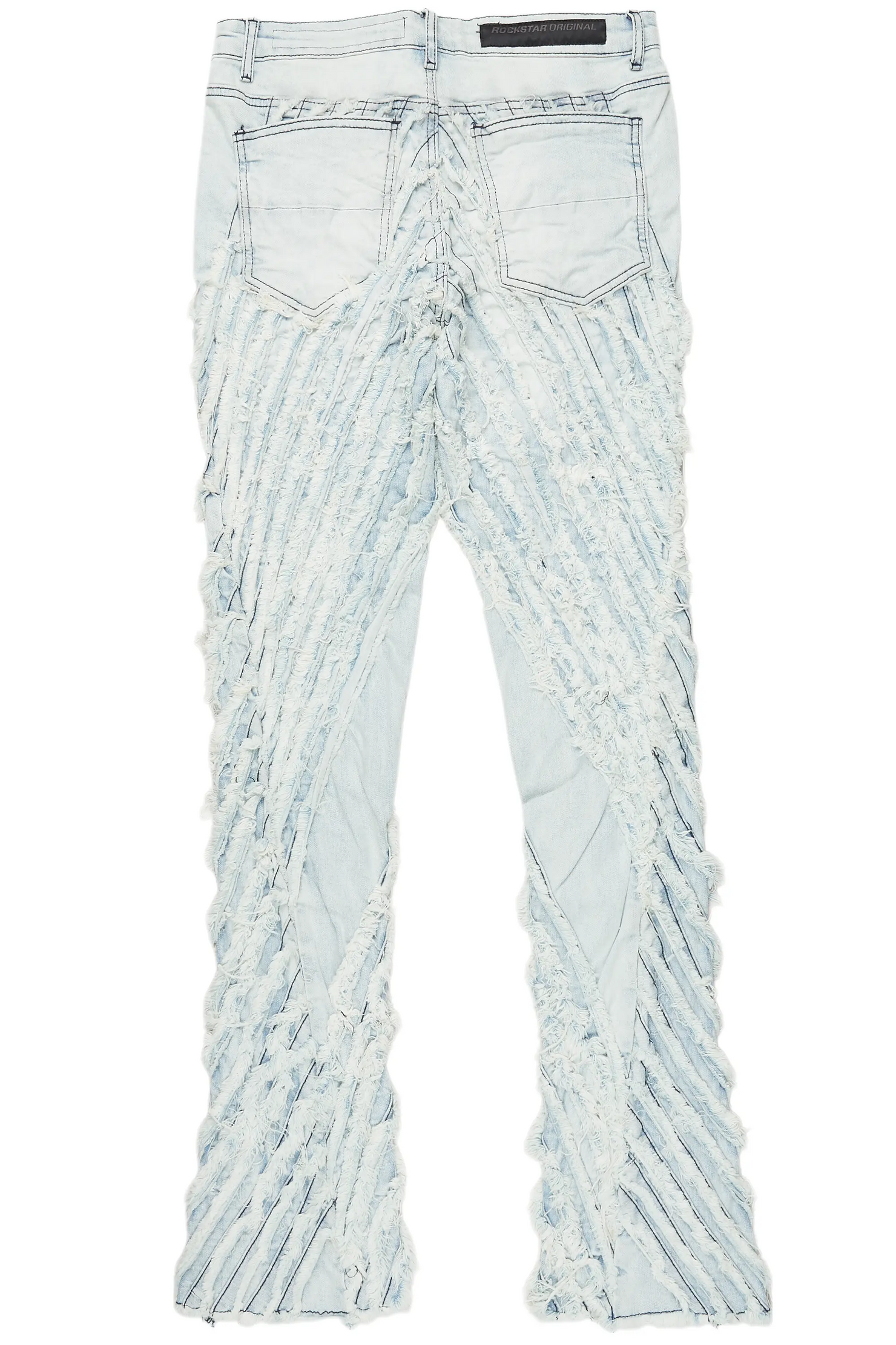 Figg Light Blue Stacked Flare Jean