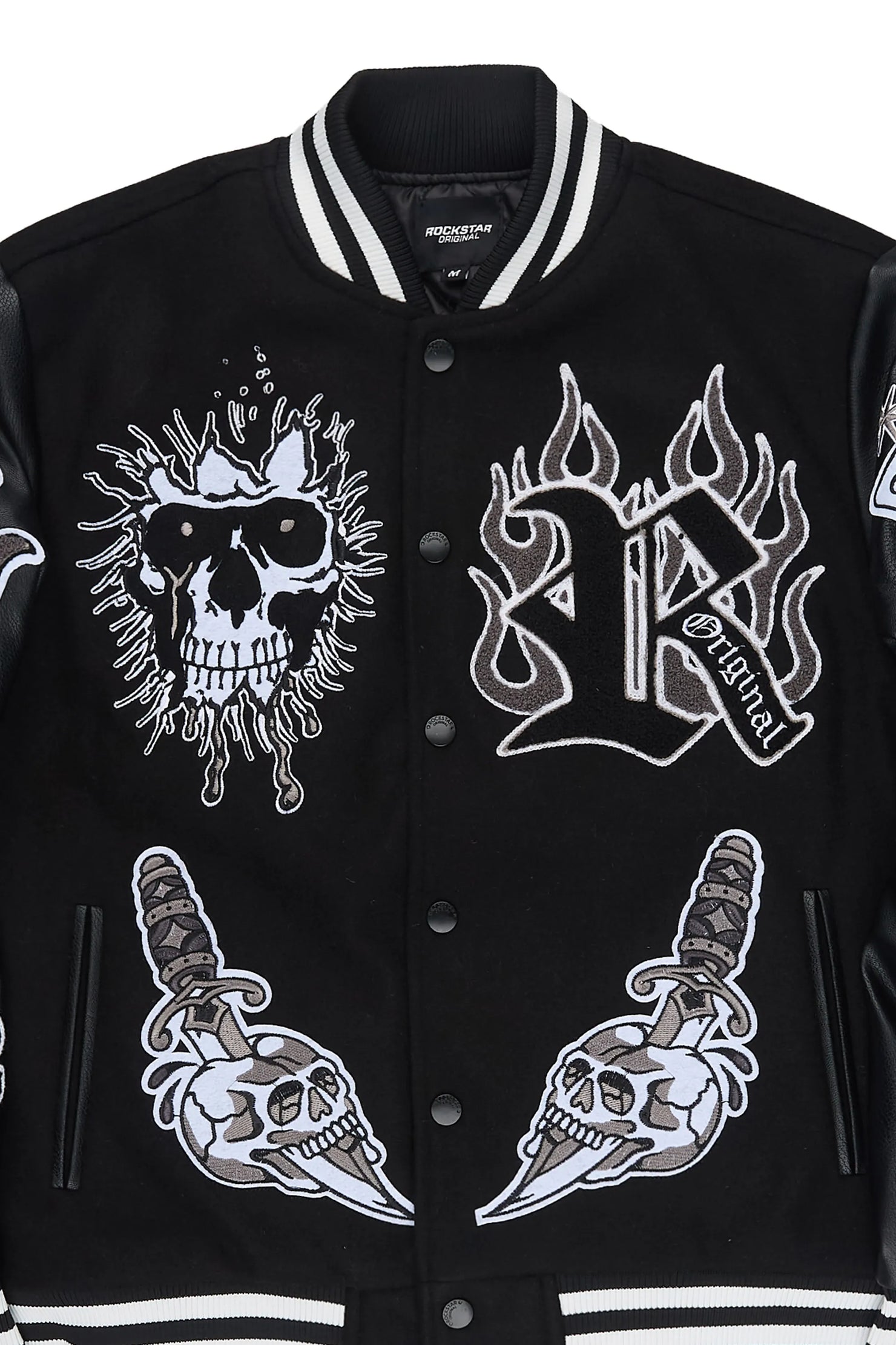 Clarke Black/Black Varsity Jacket