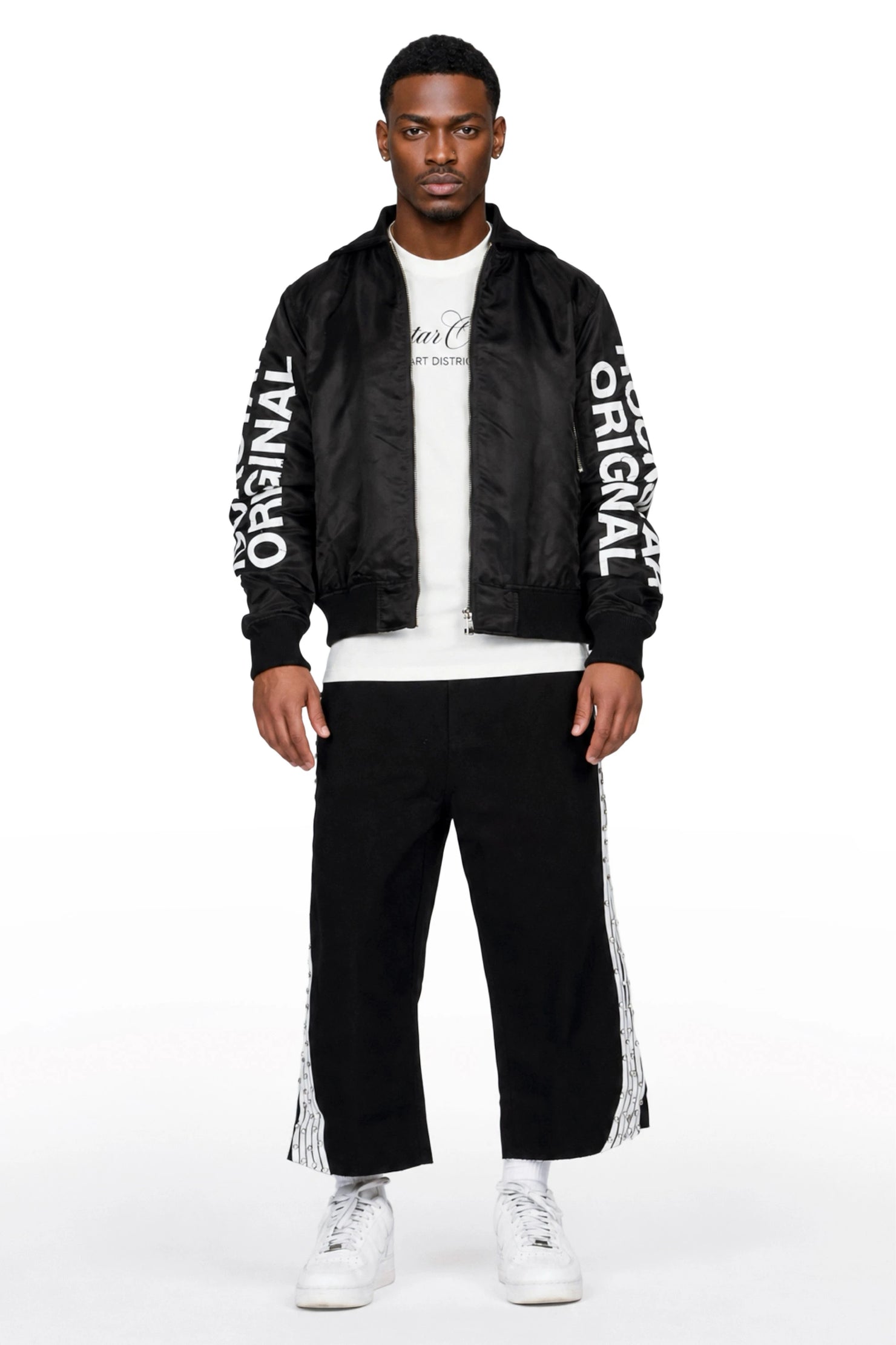 Zayven Black Extra Long Jort
