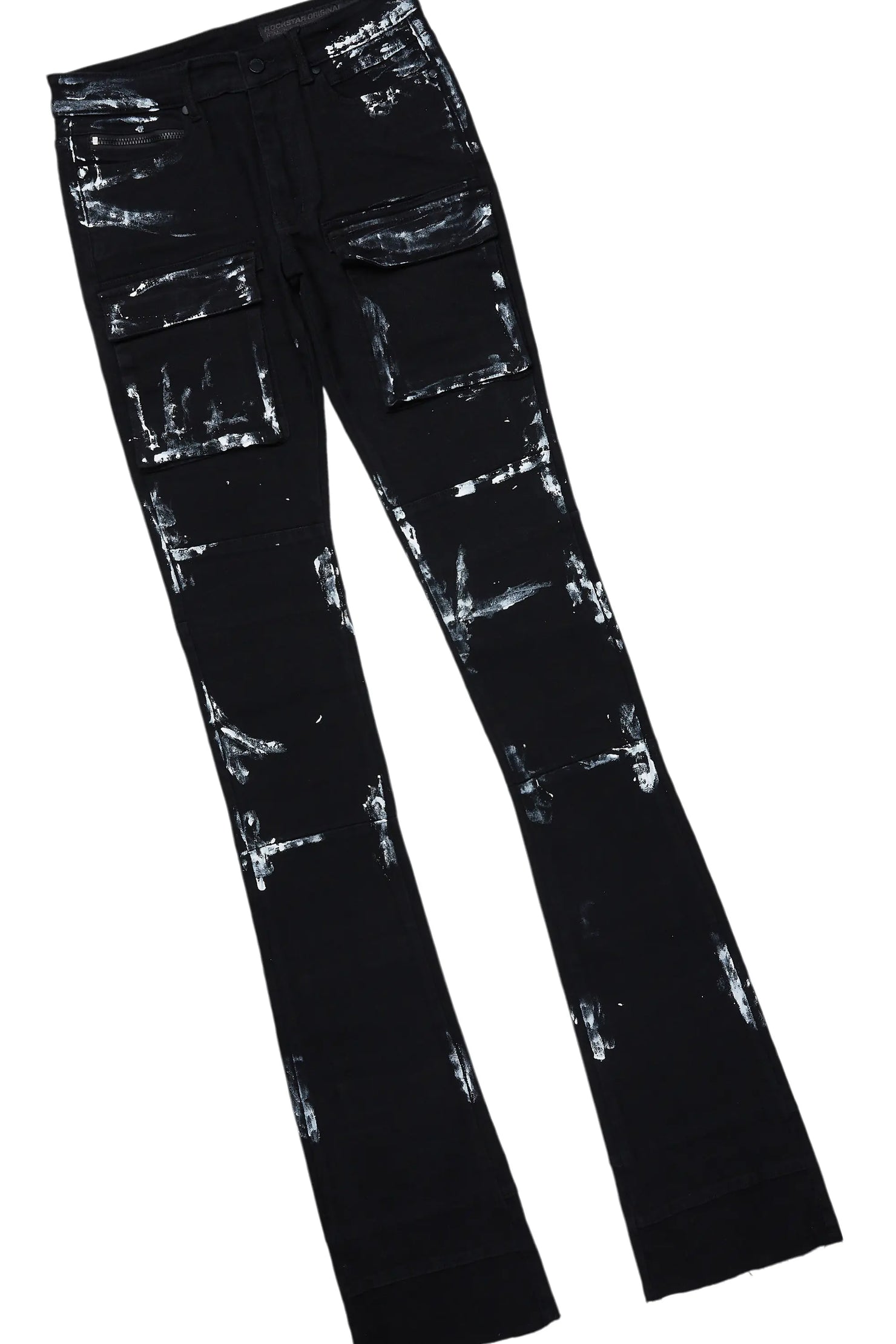 Tarl Black Hoodie/Super Stacked Flare Jean Bundle