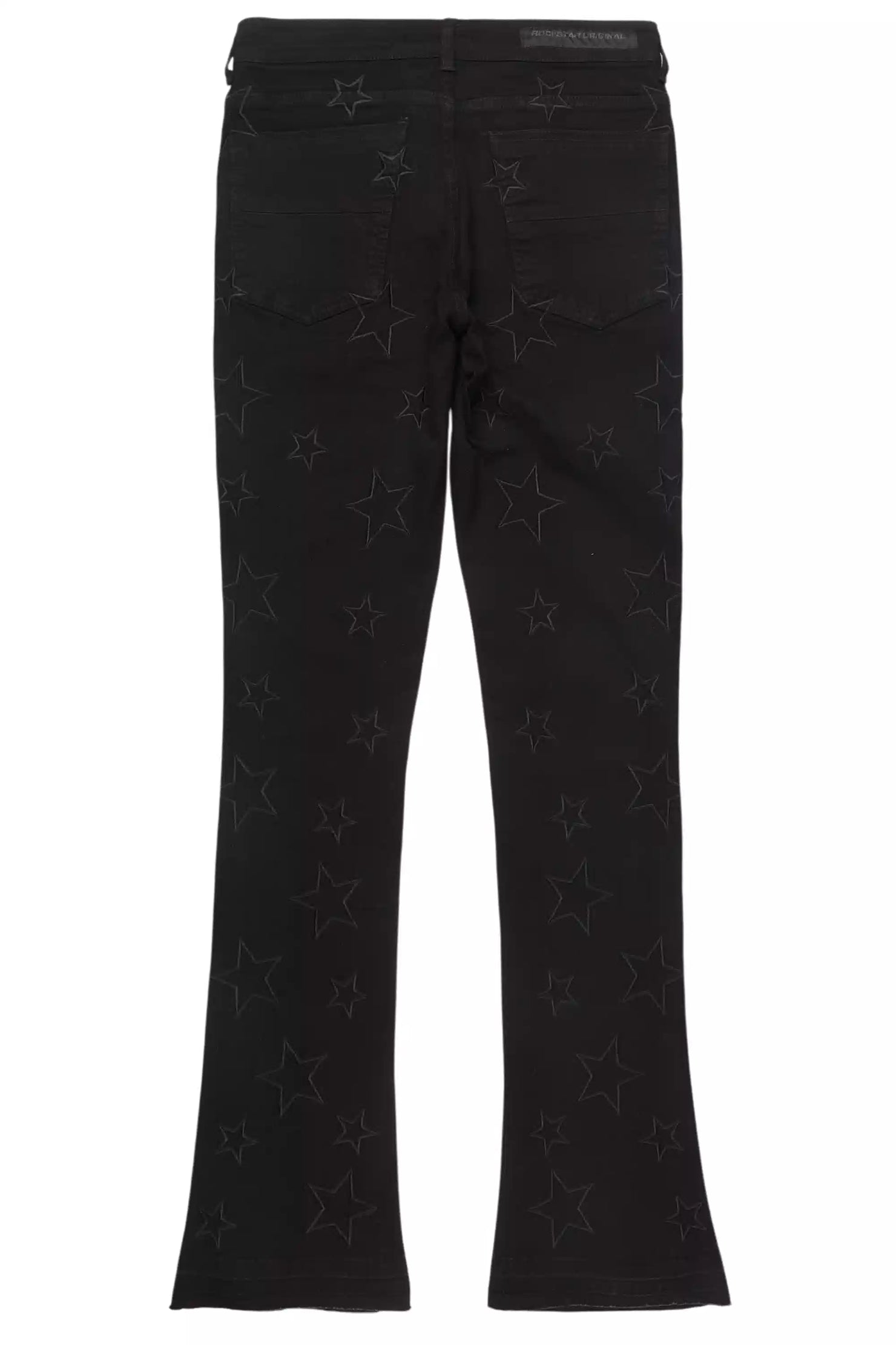 Starship Black Stacked Flare Jean