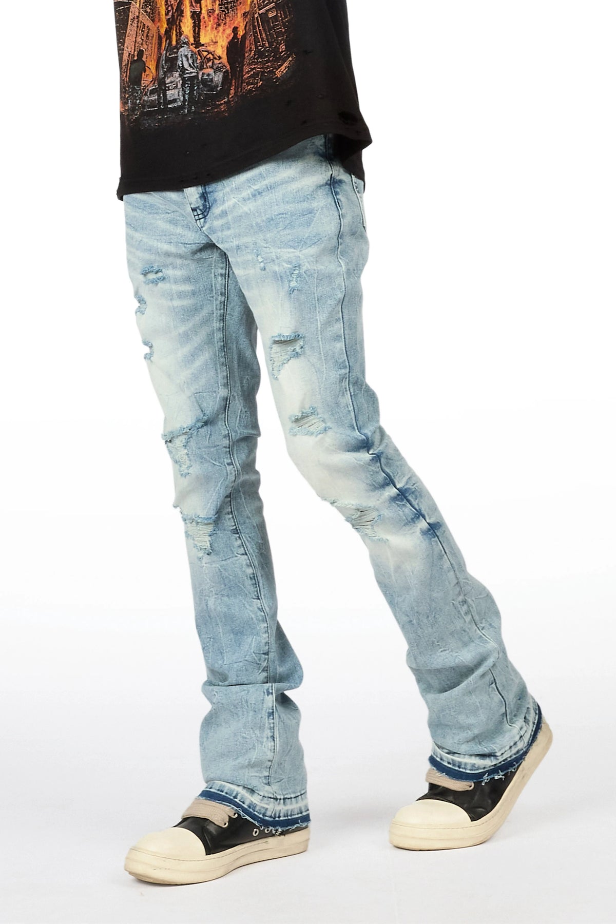 Kurnie Medium Blue Stacked Jean