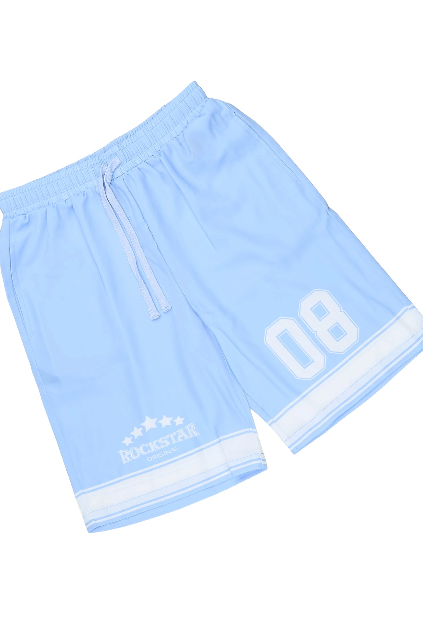 Boys Tim Blue Button Down T-Shirt/Short Set
