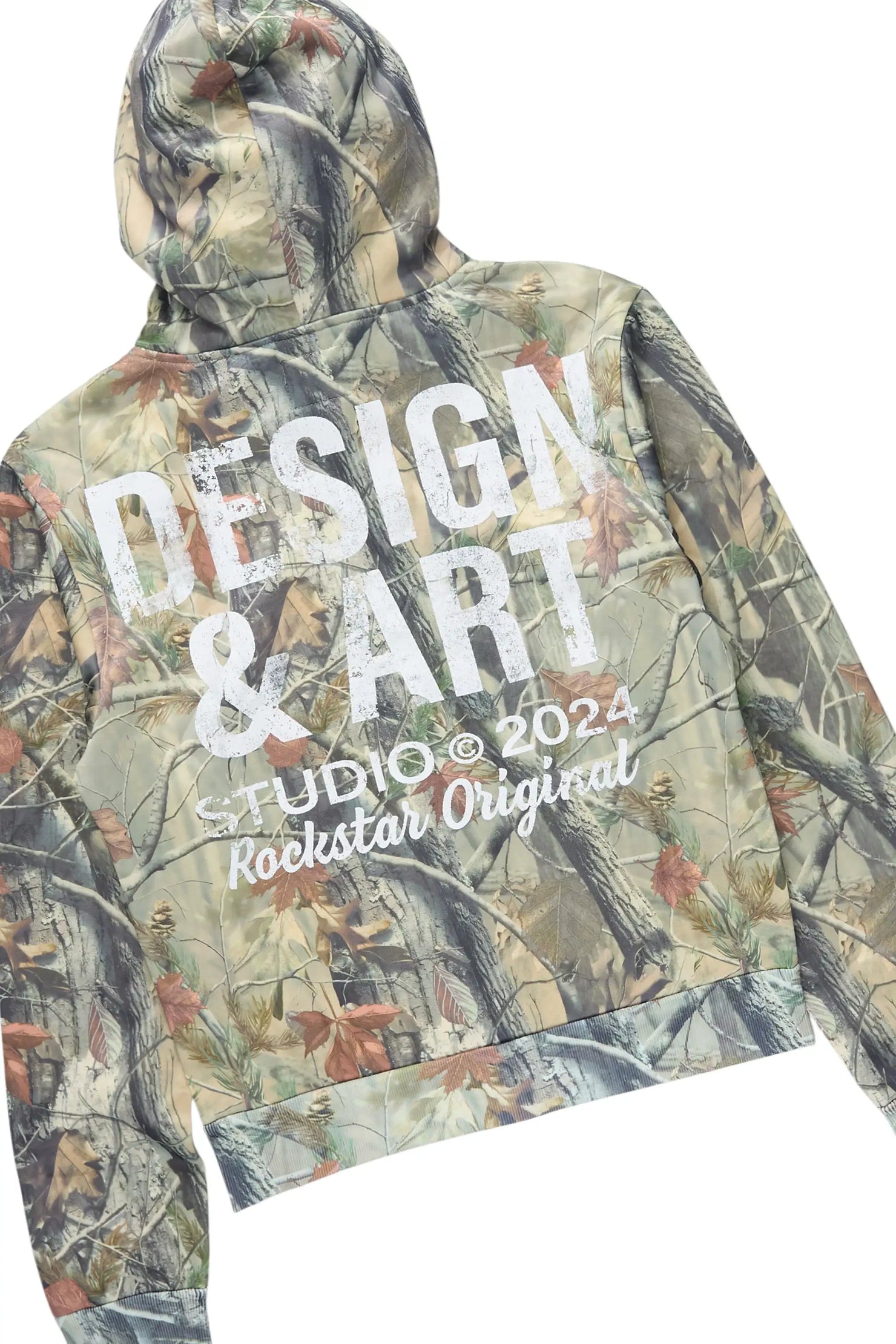 Sidney Tree Camo Zip Up Short Set with Fur Hood