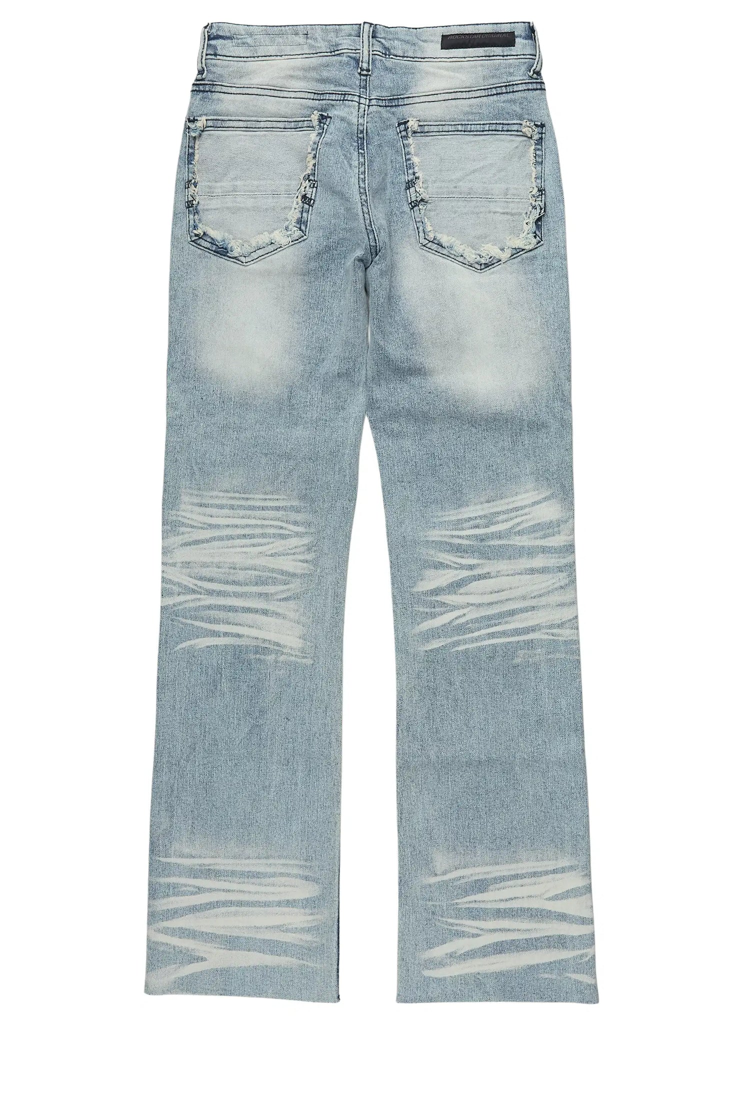 Boys Petrus Blue Stacked Flare Jean
