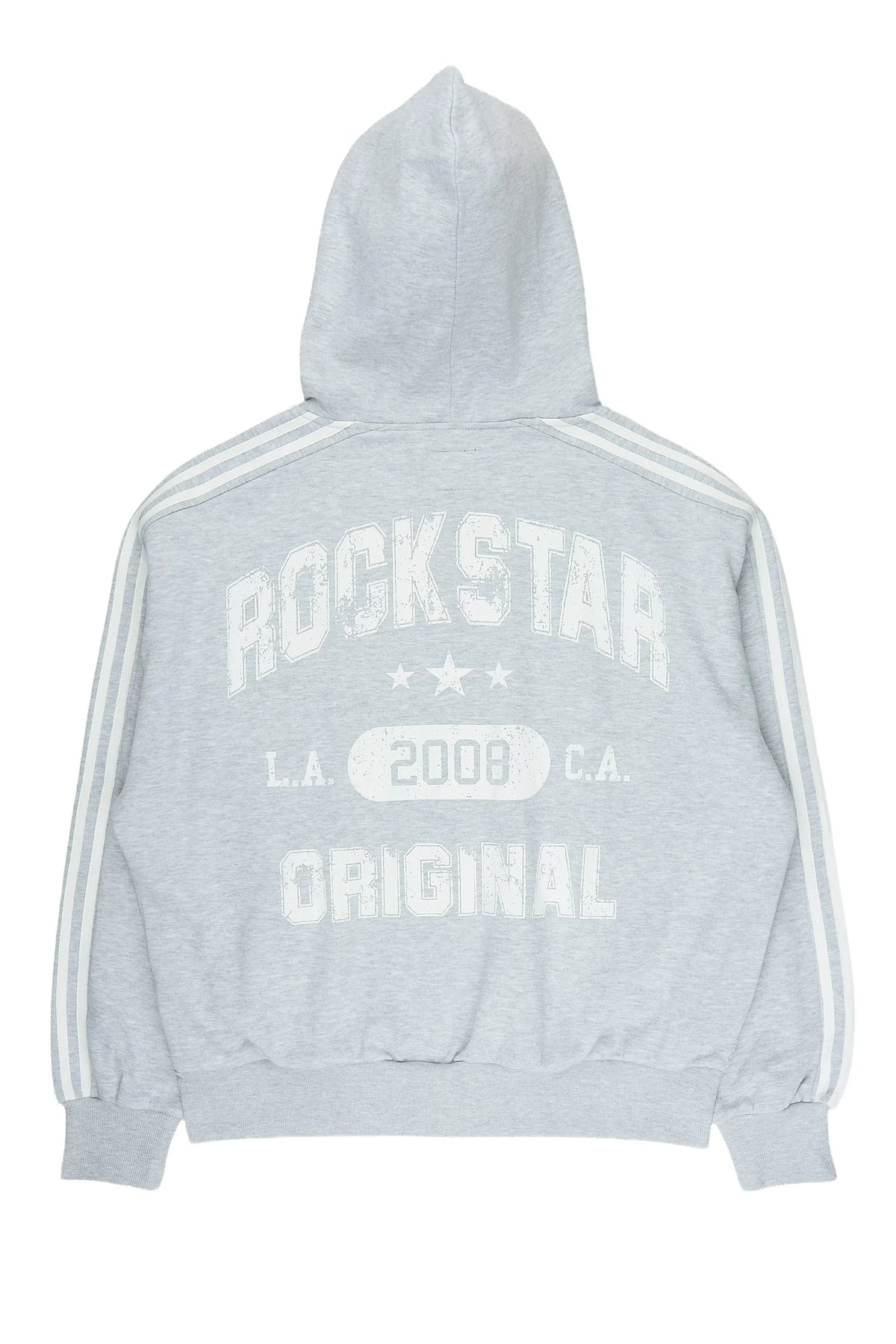 Raykeya Heather Grey Zip Up Hoodie