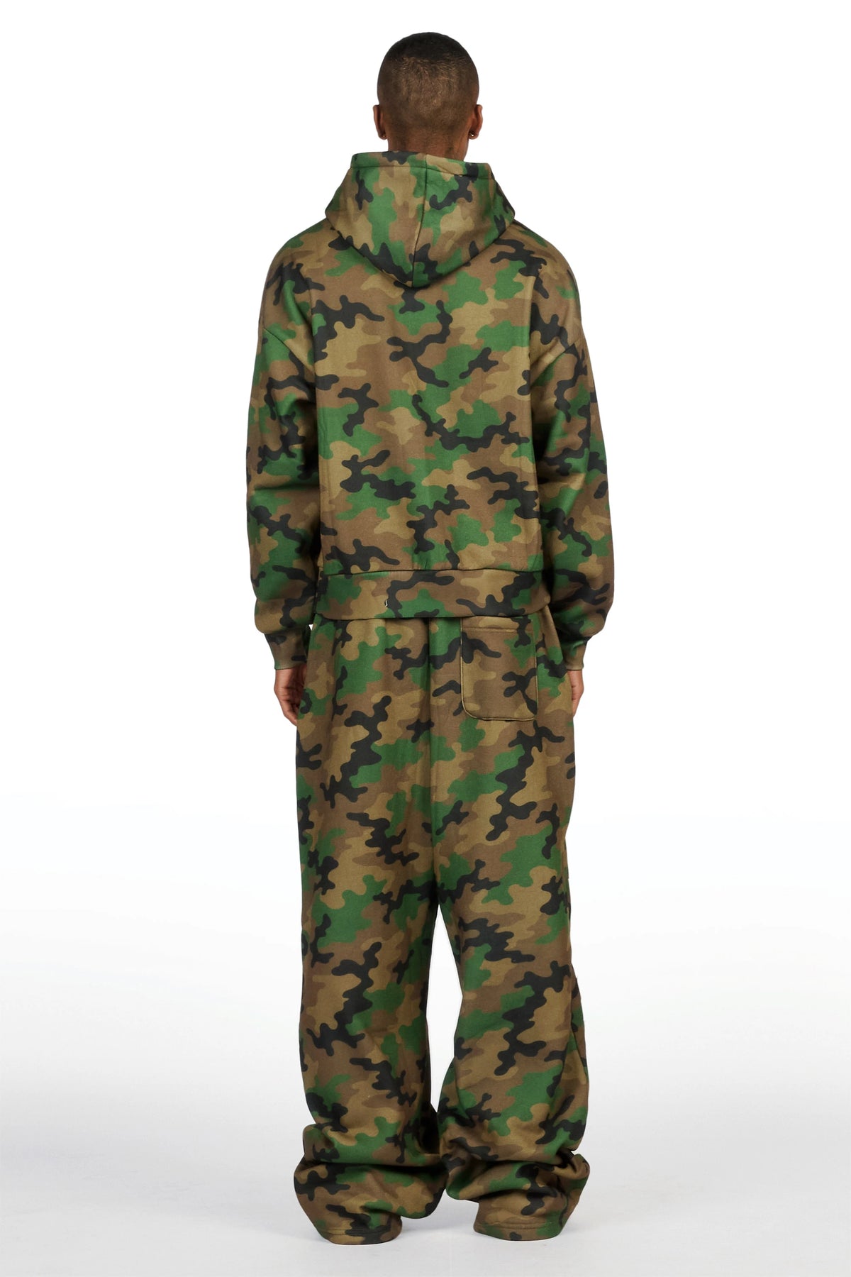 Kirin Faded Camo Hoodie/Baggy Pant Track Set