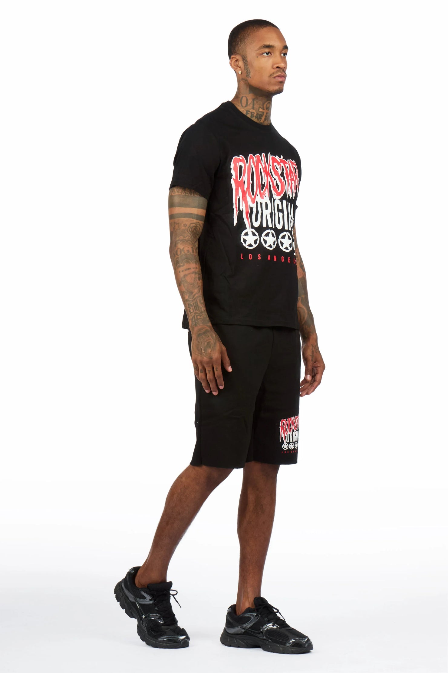 Wizzurd Black T-Shirt/Short Set