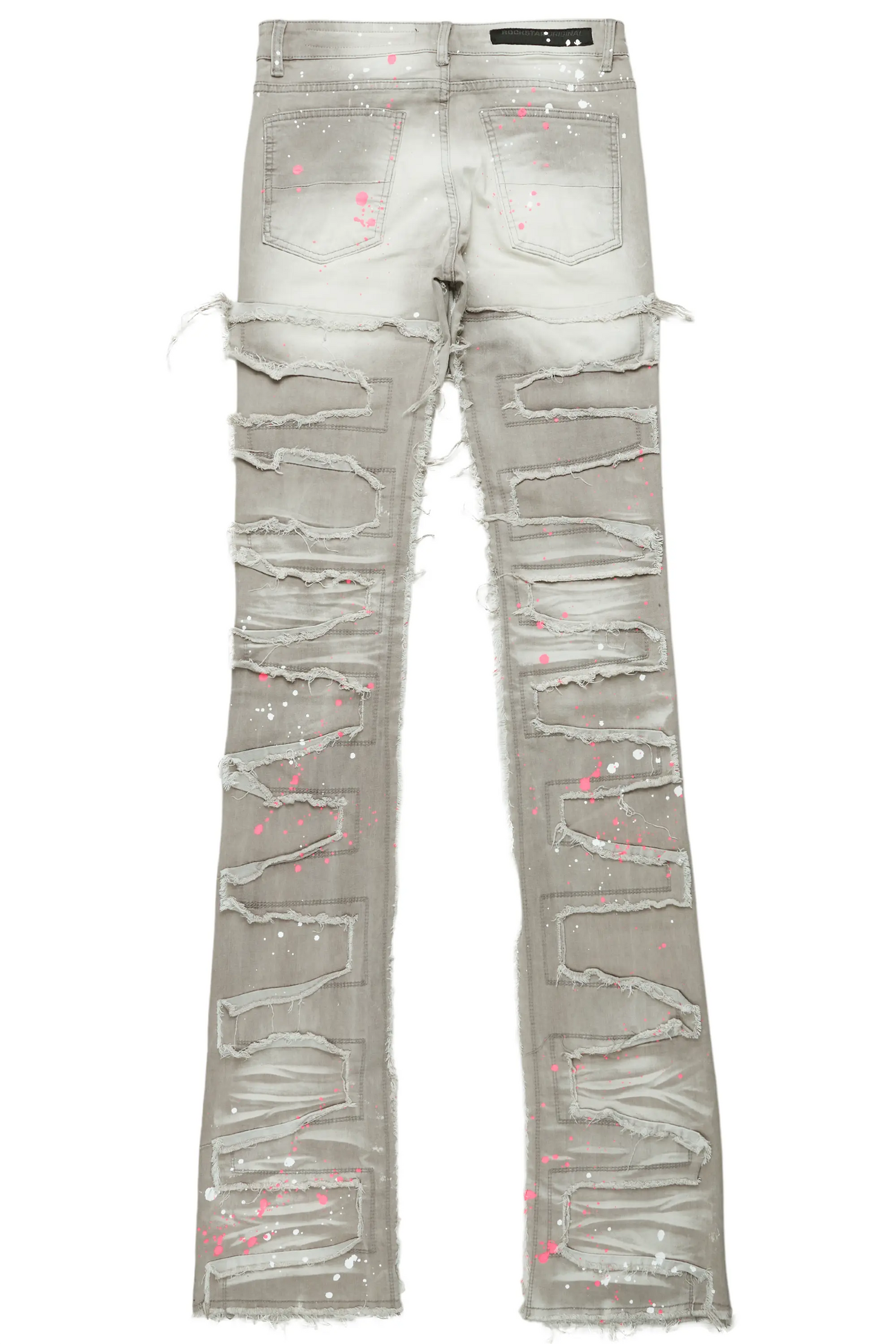 Niall Grey/Pink Painter Super Stacked Jean