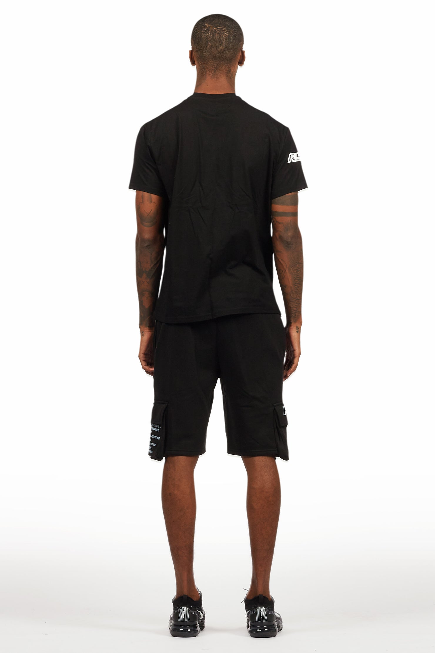 Jash Black/White Short Set