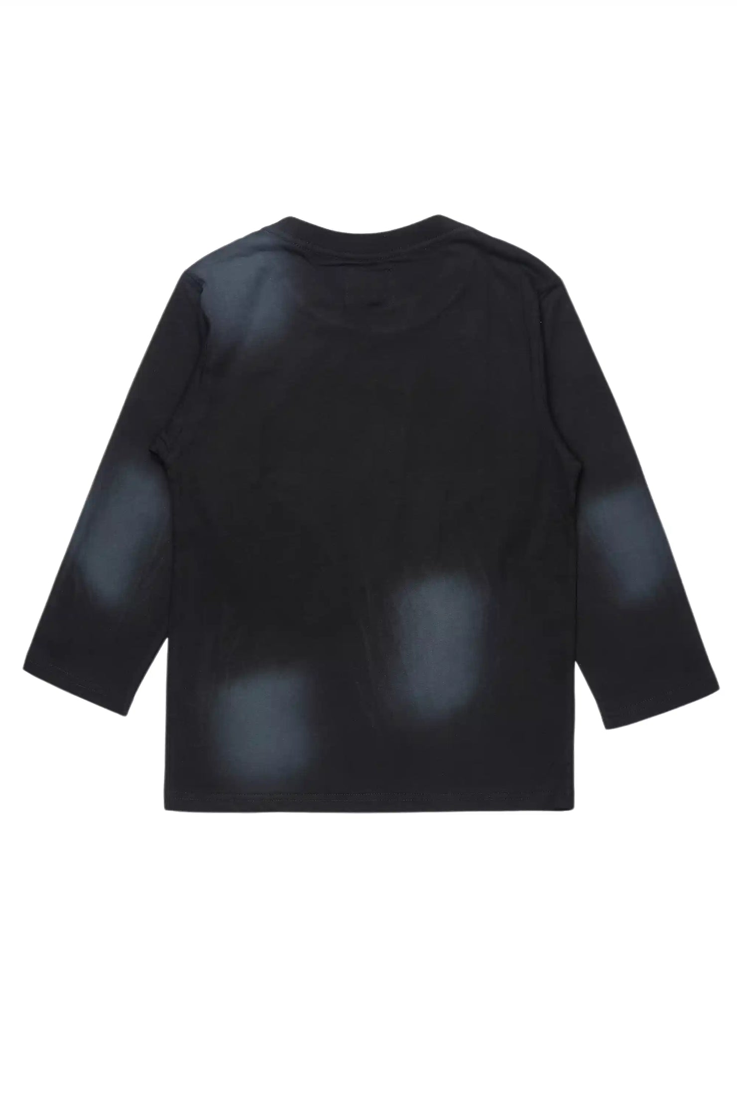 Girls Khaly L/S  Black/Pink Graphic T-Shirt With Patch