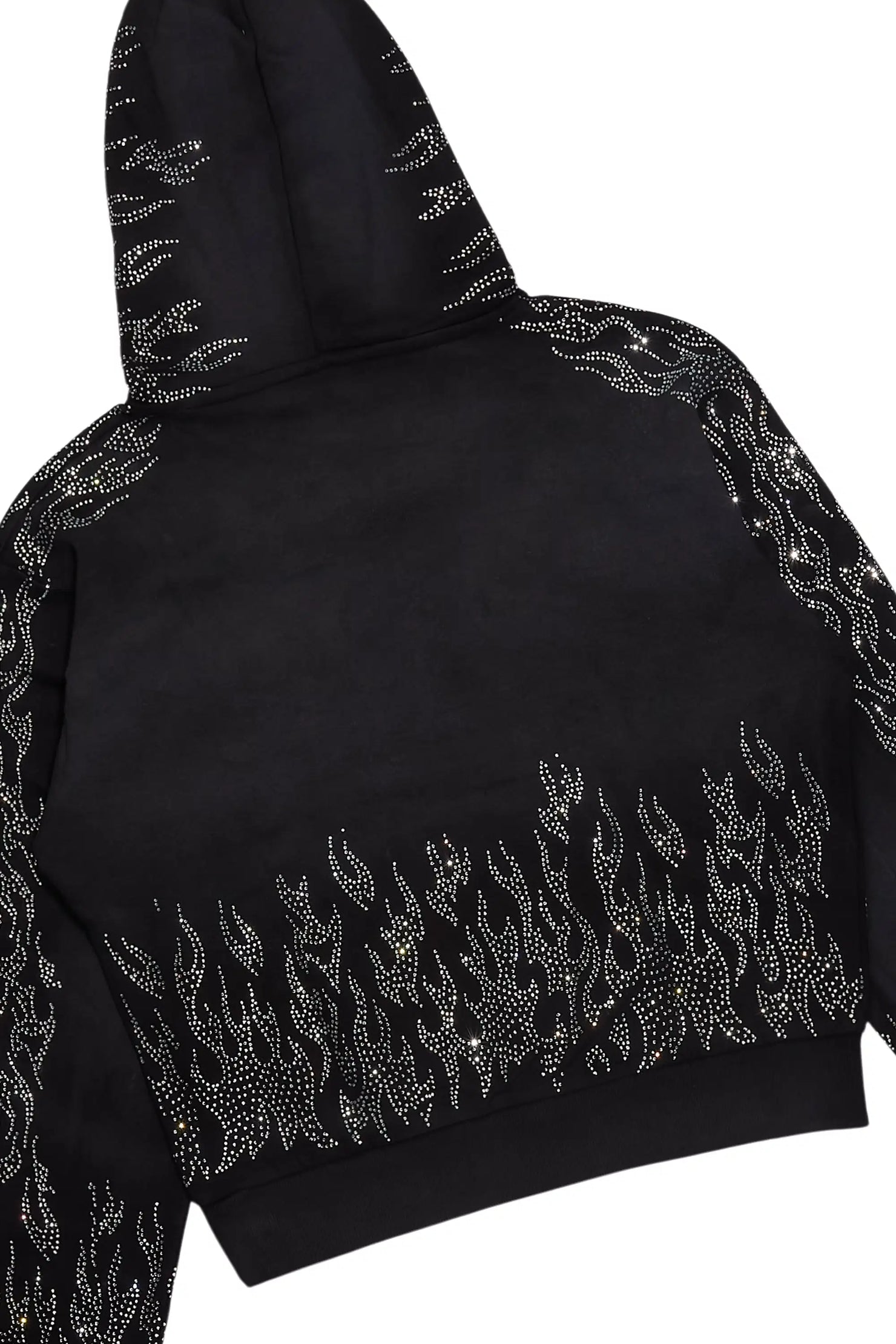 Alaena Black Rhinestone Stacked Trackset