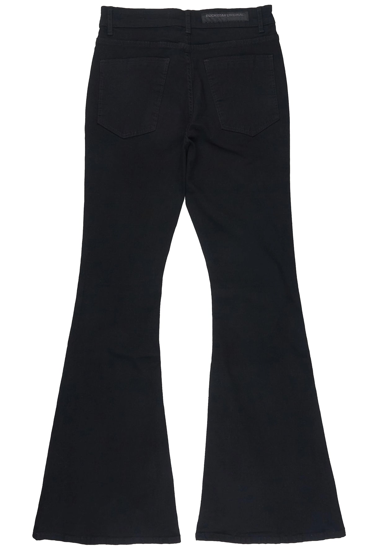Lykes Black Super Flare Jeans