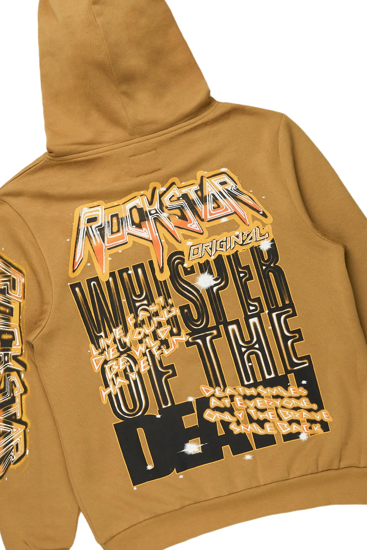 Obern Olive Graphic Hoodie/Stacked Flare Pant Track Set