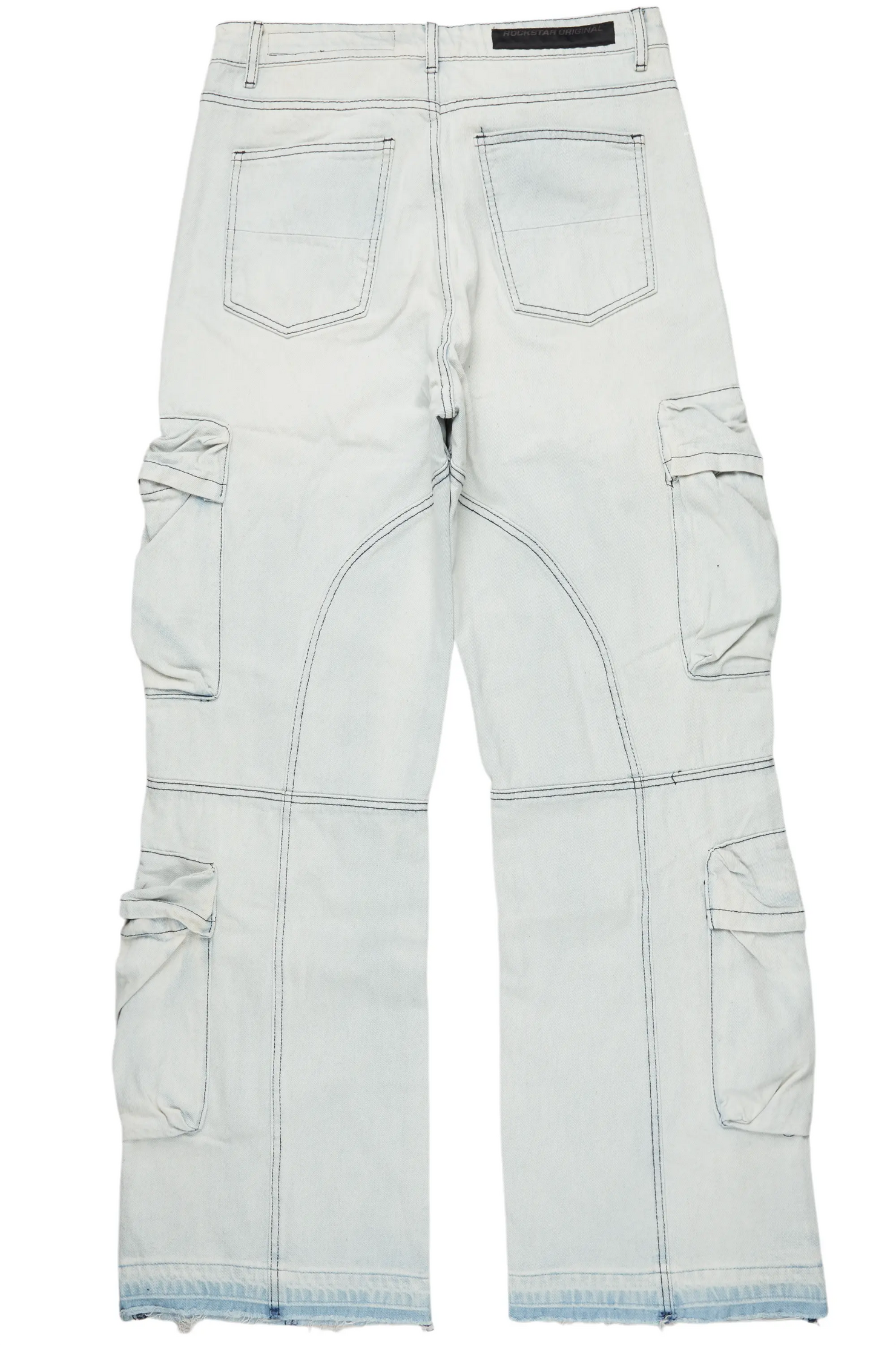 Alary Painter Blue Baggy Fit Cargo Jean
