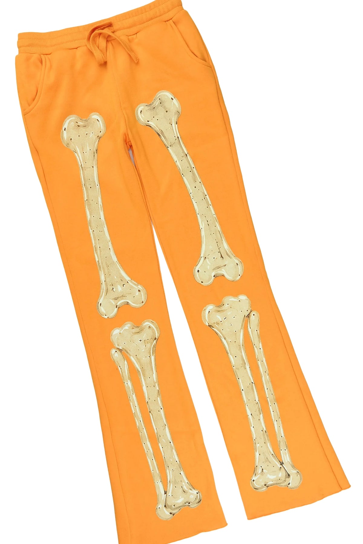 Boys Vermis Orange/Cream Stacked Hoodie Track Set