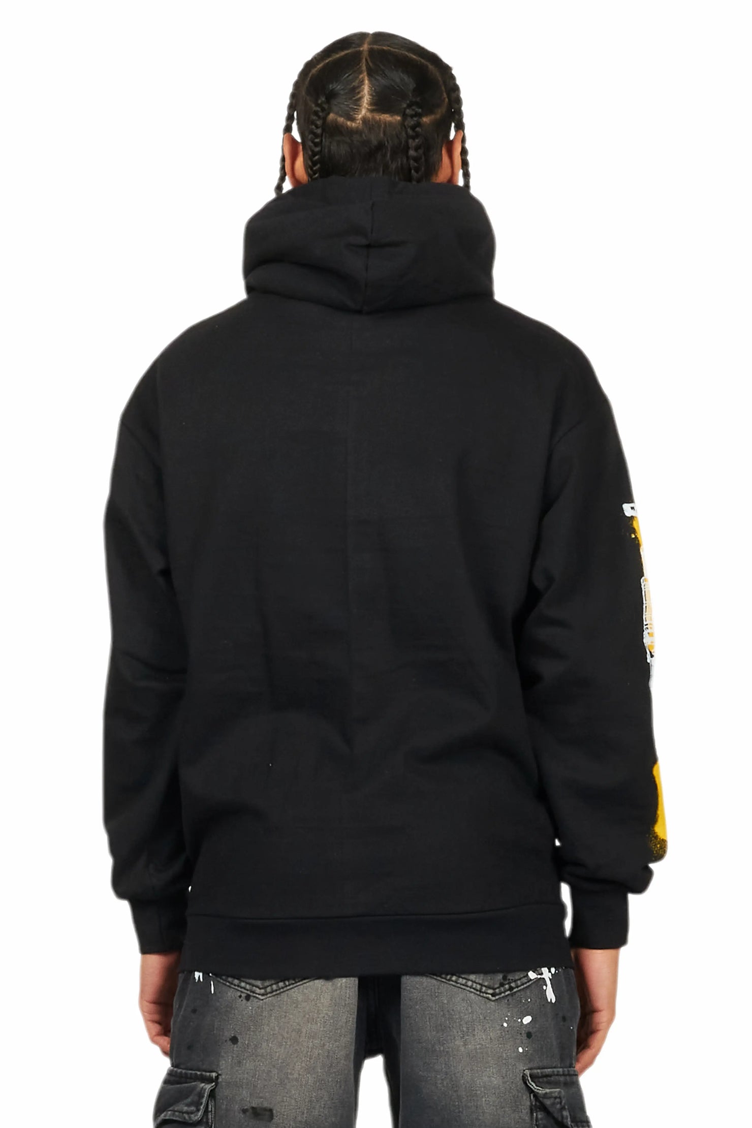 Nesta Black Graphic Hoodie